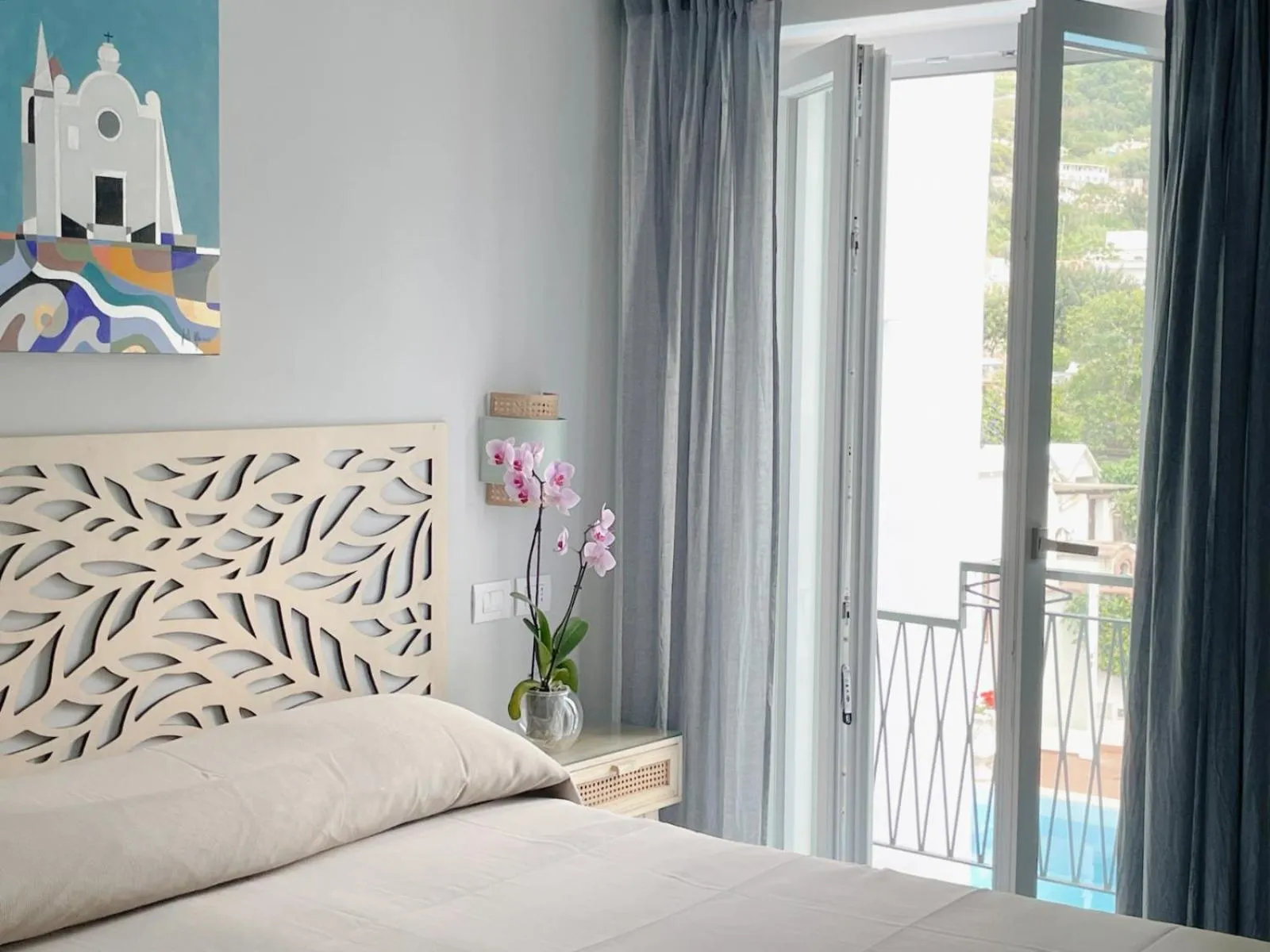 Bed in Hotel Lord Byron