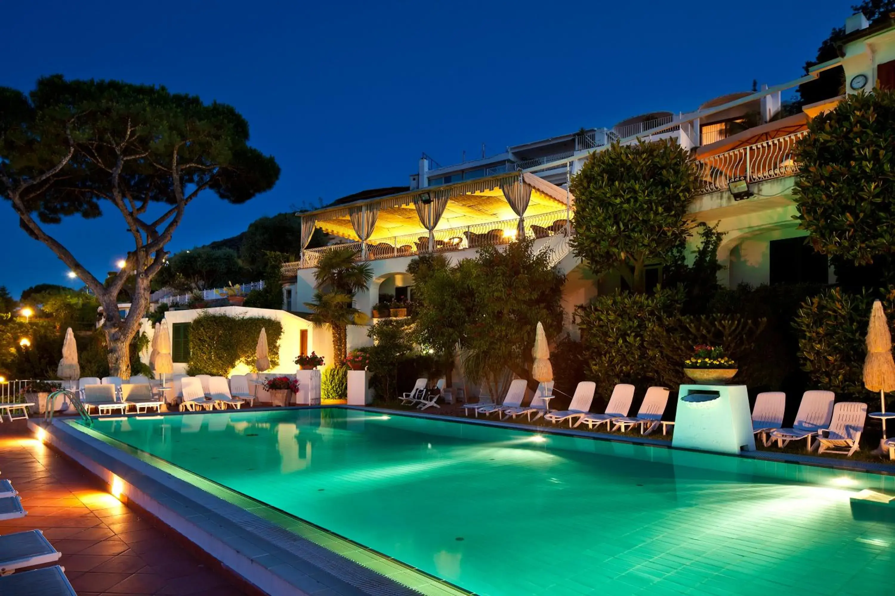 Pool view in Le Querce Resort Sea Thermae & Spa Pool view in Le Querce Resort Sea Thermae & Spa