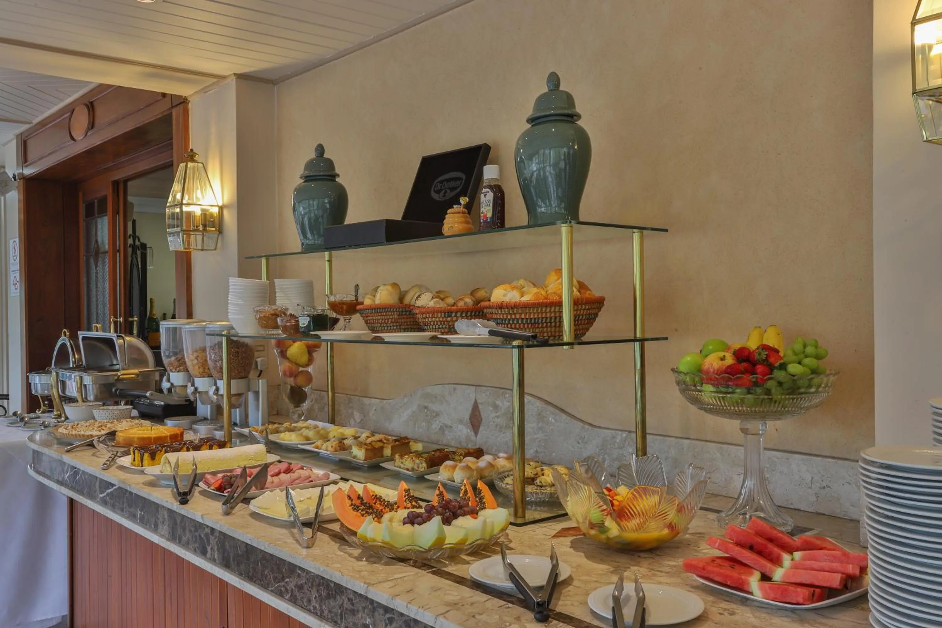 Buffet breakfast in Le Suisse Elegance Hotel