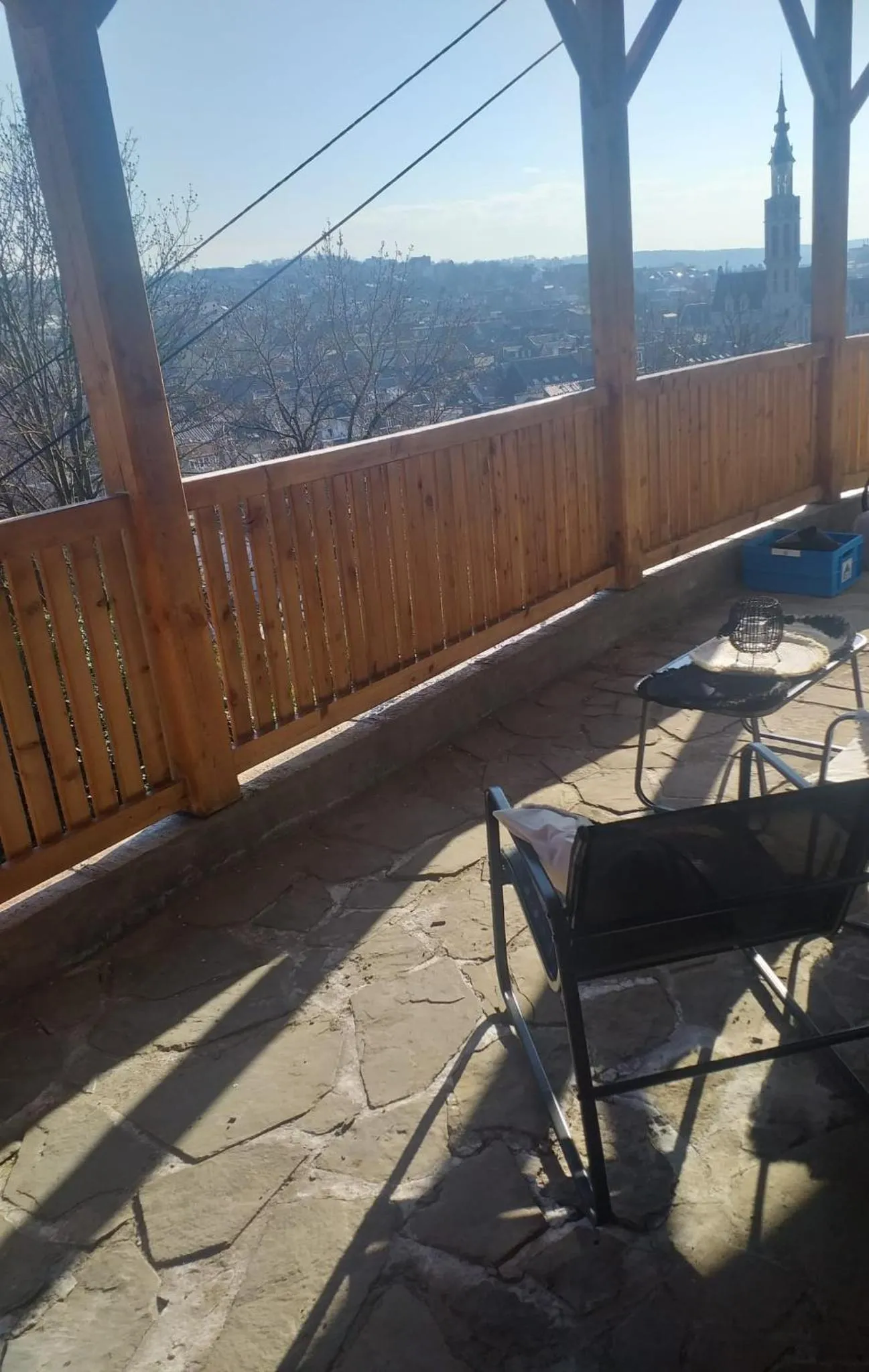 Balcony/Terrace in Suite Tino - Jacuzzi privé, cabine infrarouge & vue