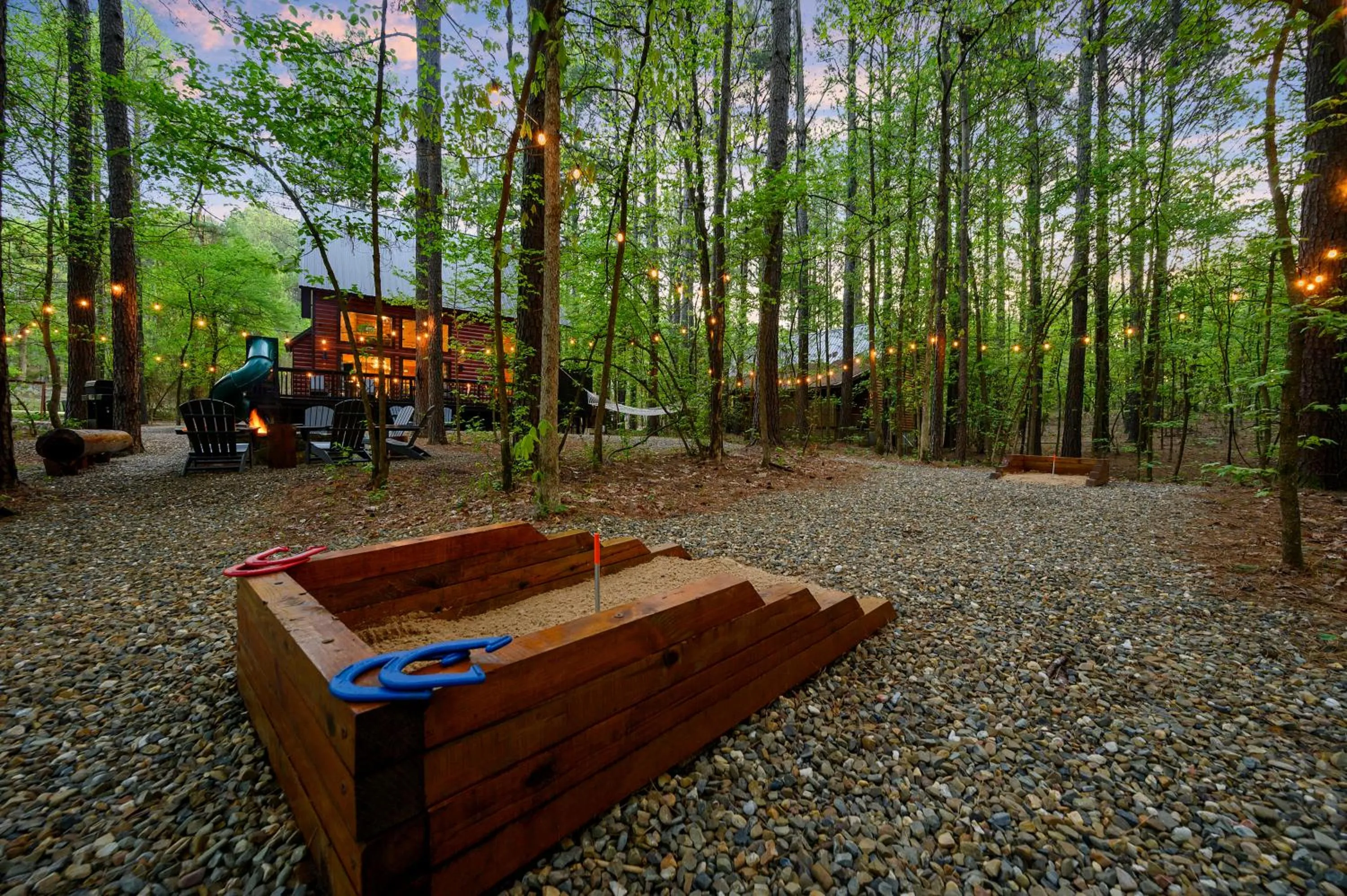 Entertainment in Hickory Bear - Cabin surrounded by pines, Sleeps 10, Hot Tub, Fire Pit, Arcade, Foosball Table & Deck Slide