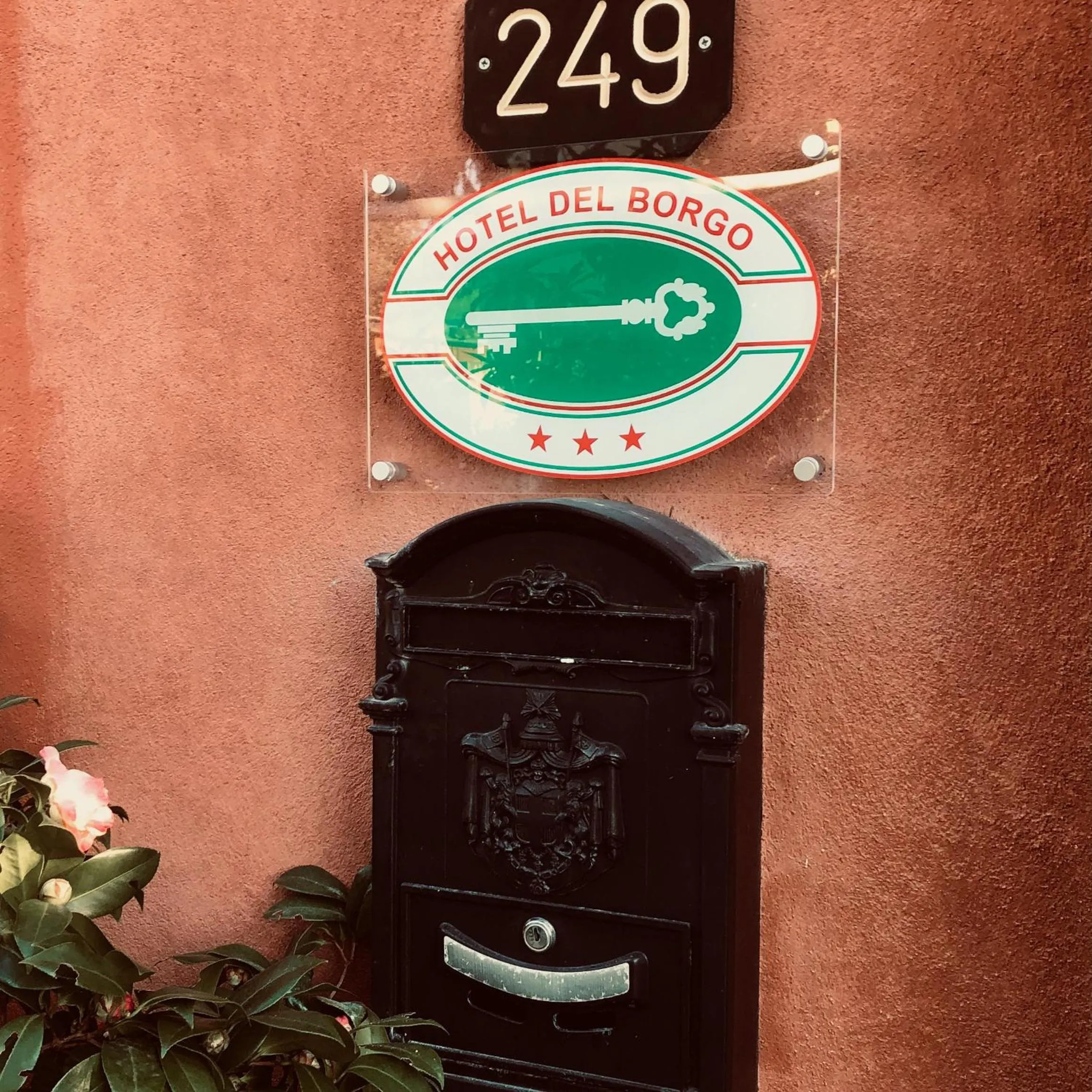 Property logo or sign in Hotel Del Borgo