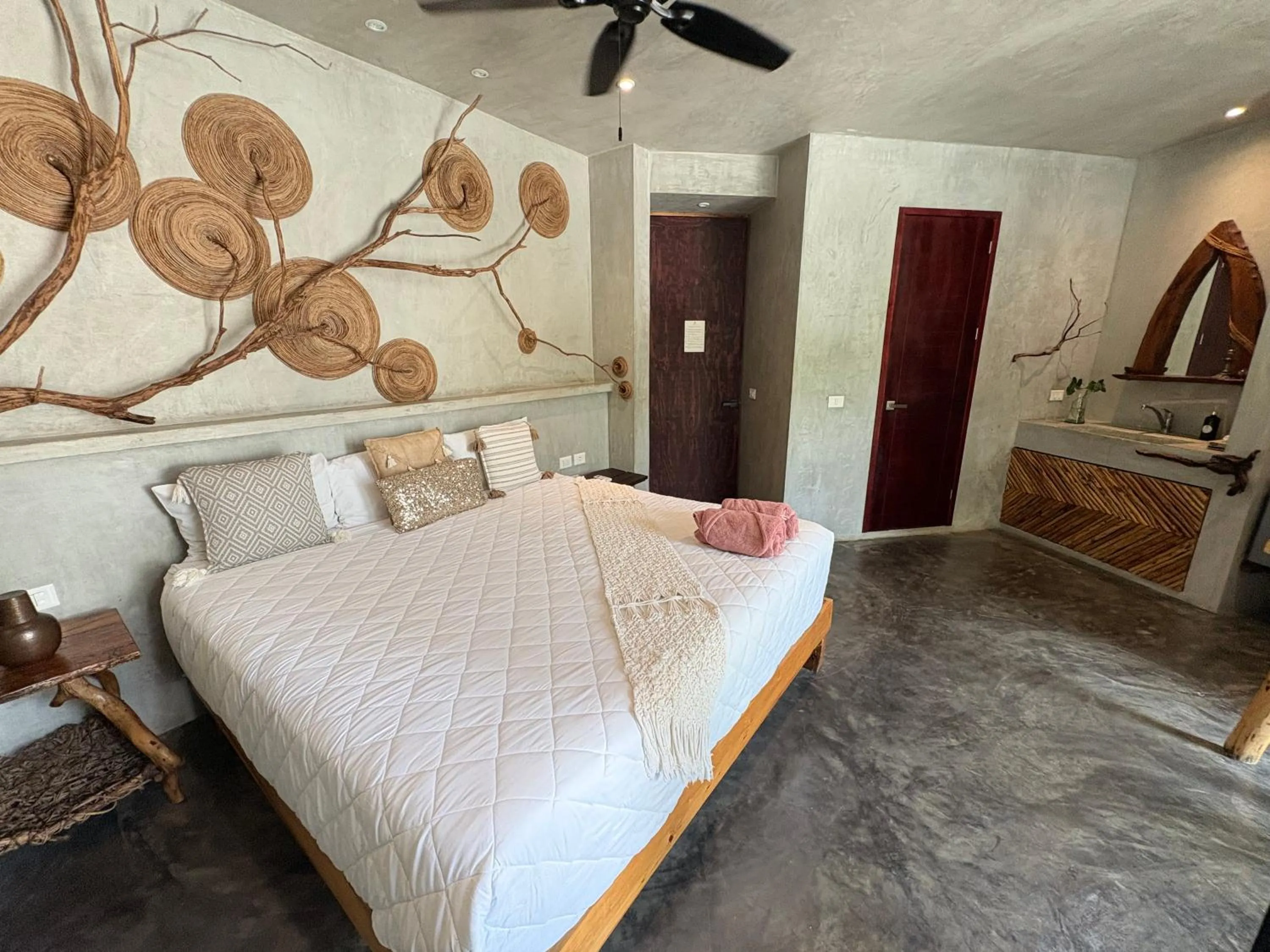 Decorative detail, Bed in Xkeban Tulum Adults Only