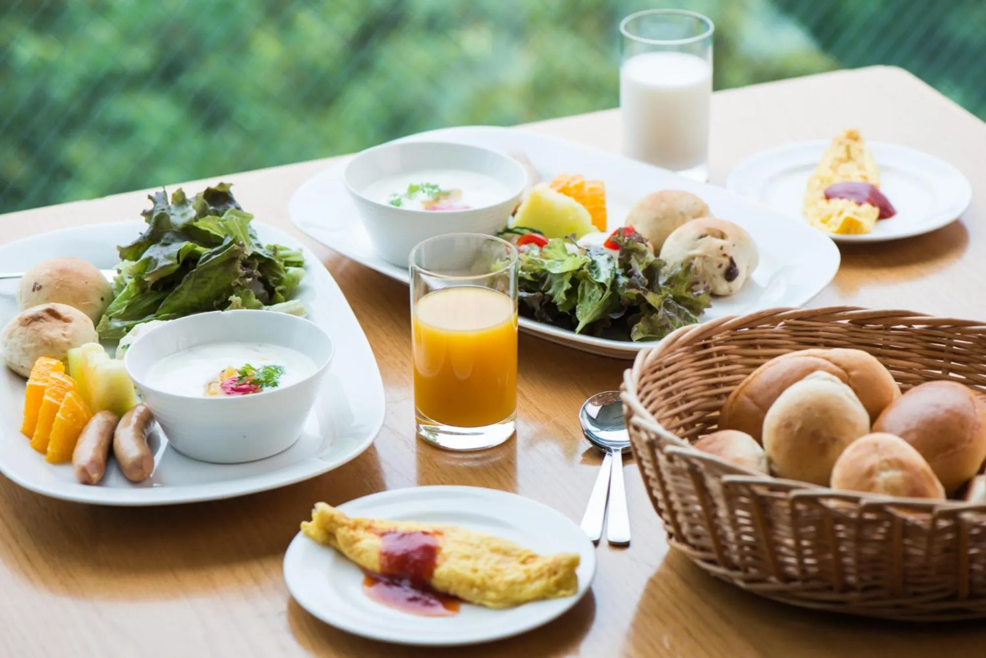 Buffet breakfast in Takamiya Hotel Rurikura Resort