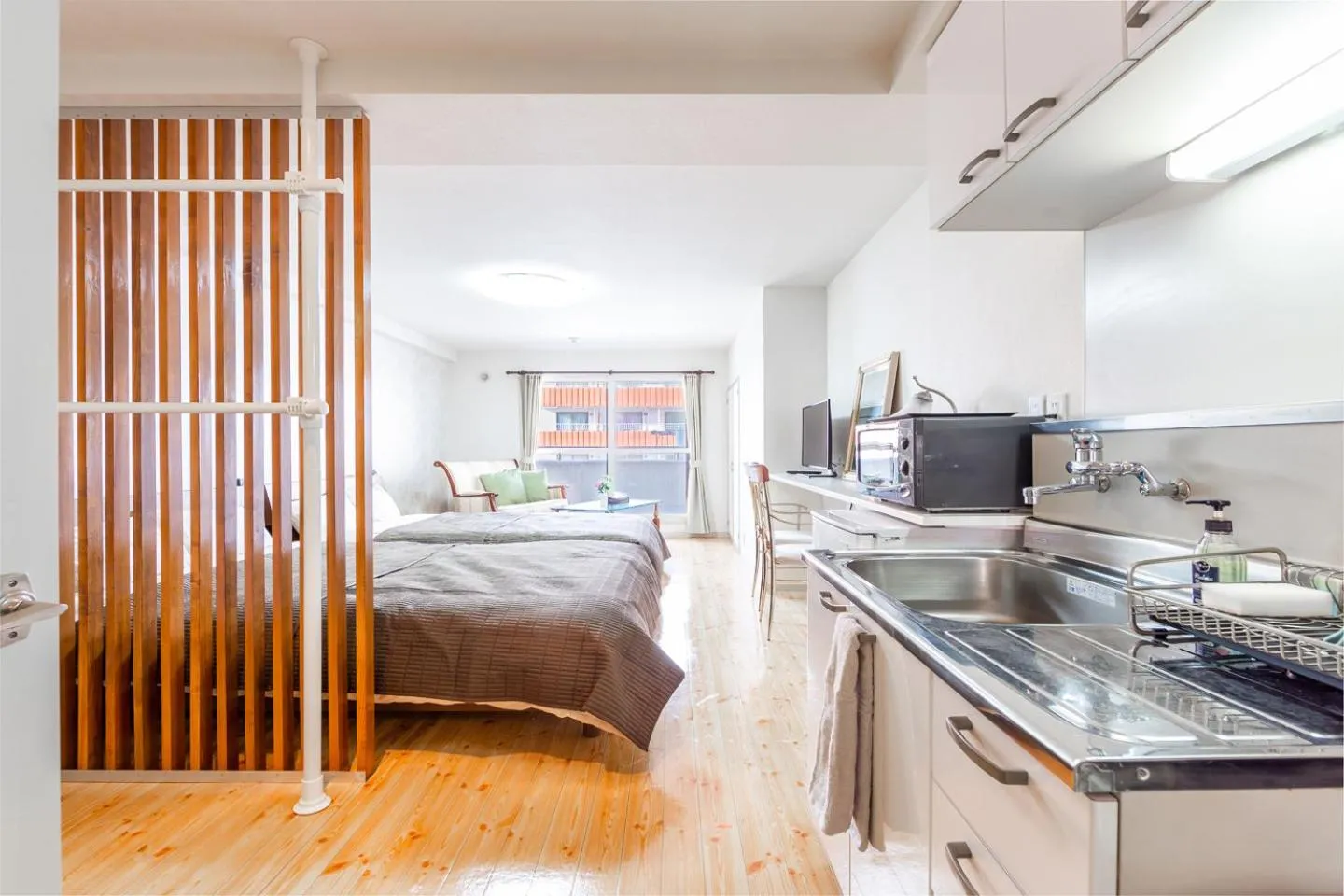 kitchen, Bed in COMMENCE Ⅴ