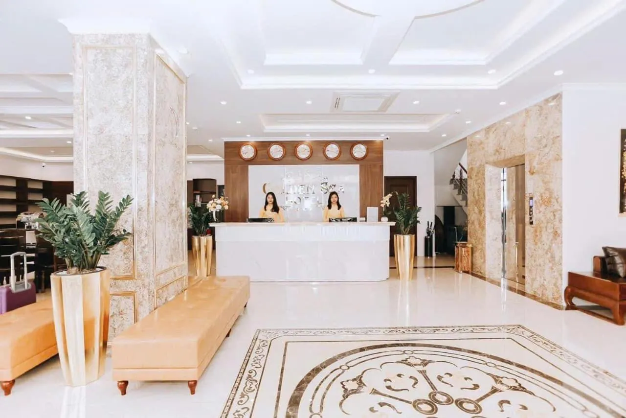 Lobby or reception in Golden Sea Hotel