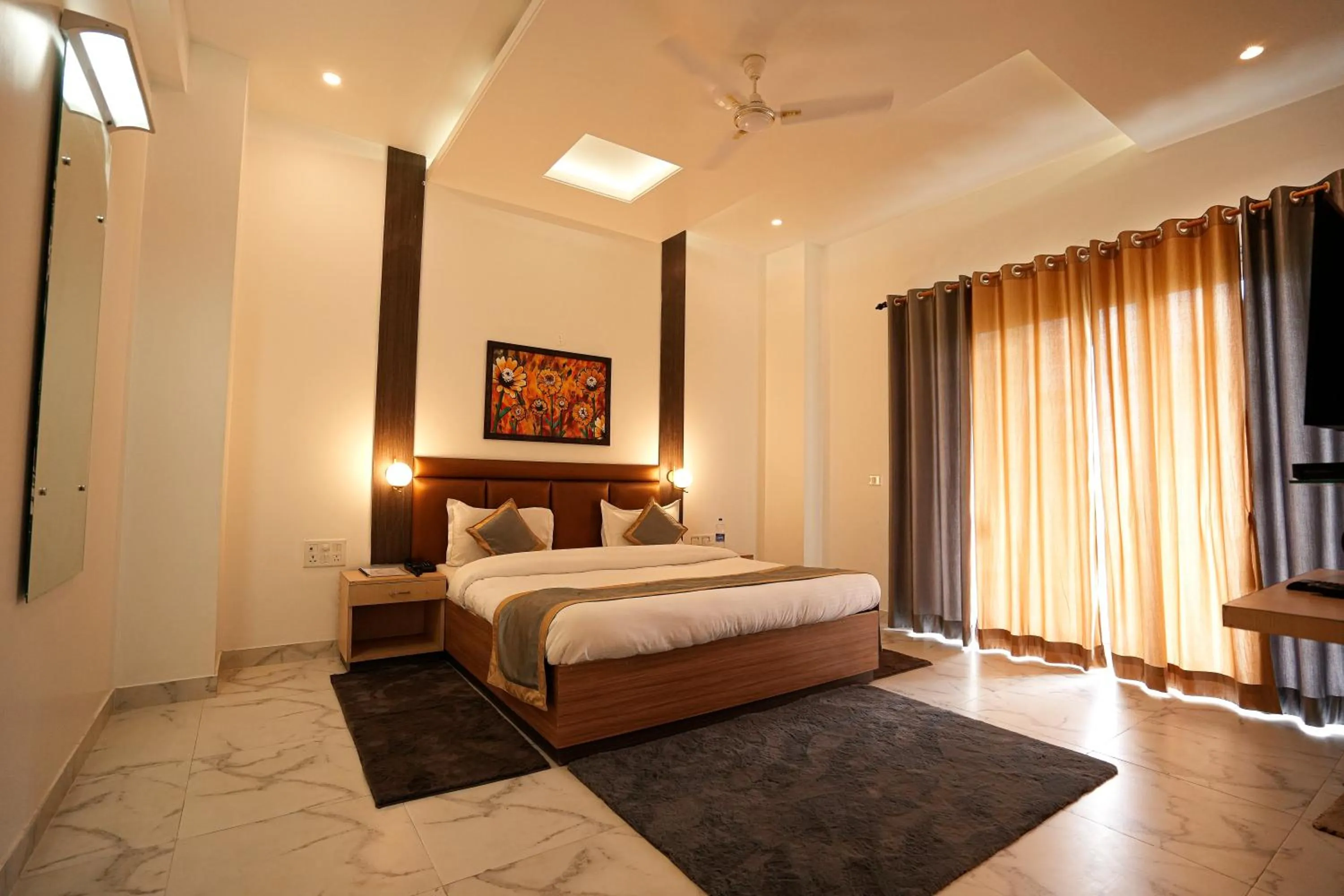 Bed in Chirping Hills Resort,Bhimtal