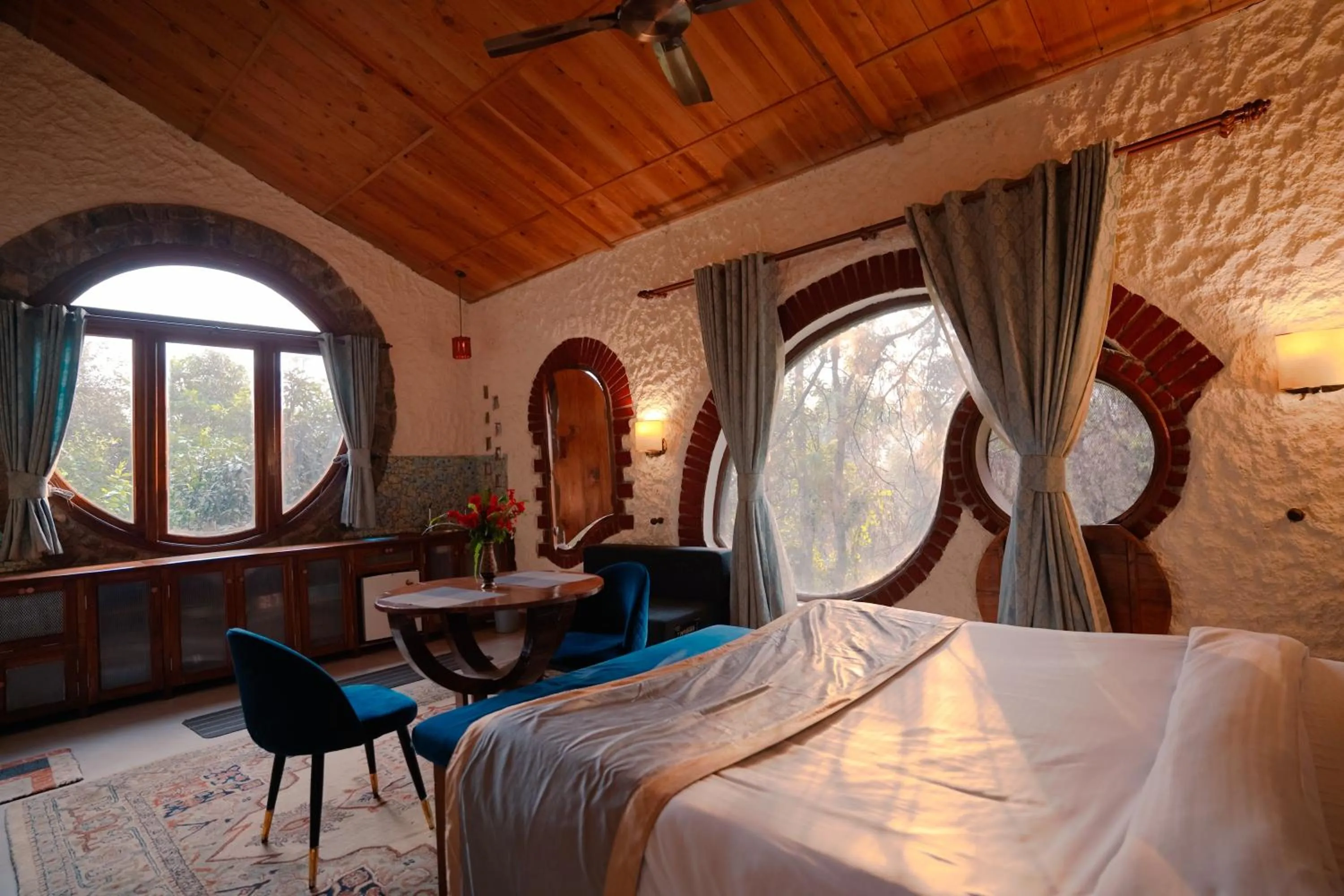 Bedroom, Bed in Chirping Hills Resort,Bhimtal