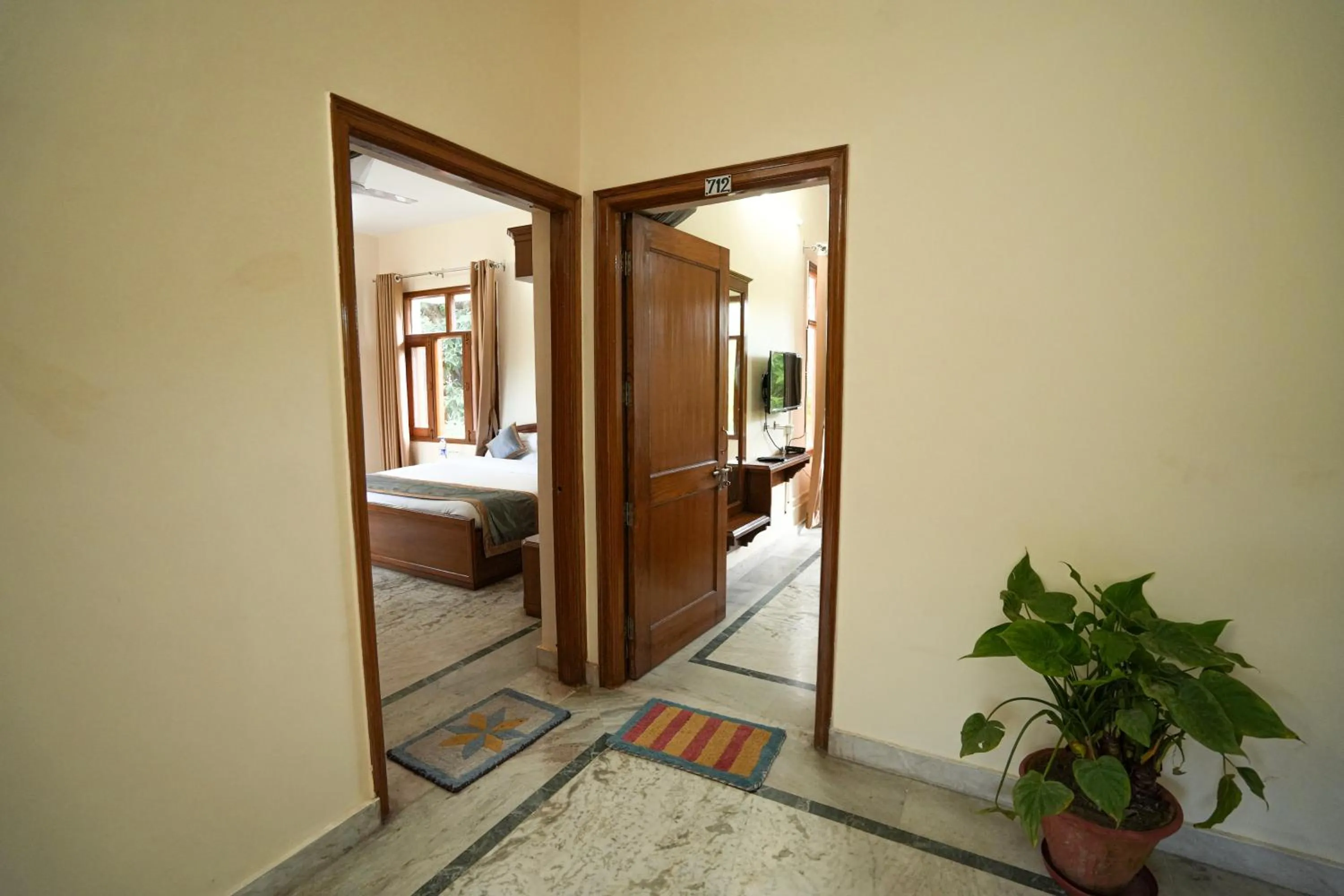 Bedroom, Bed in Chirping Hills Resort,Bhimtal