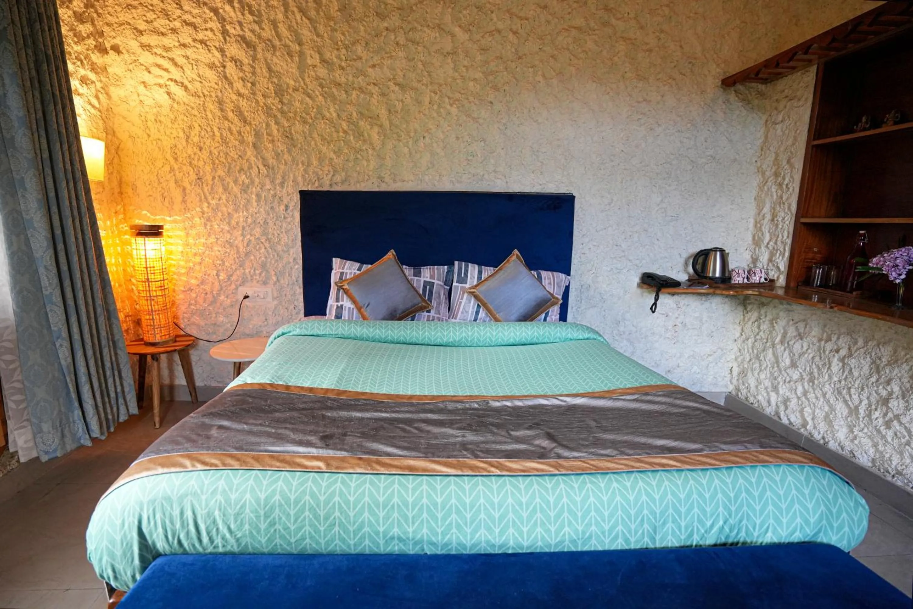 Bed in Chirping Hills Resort,Bhimtal