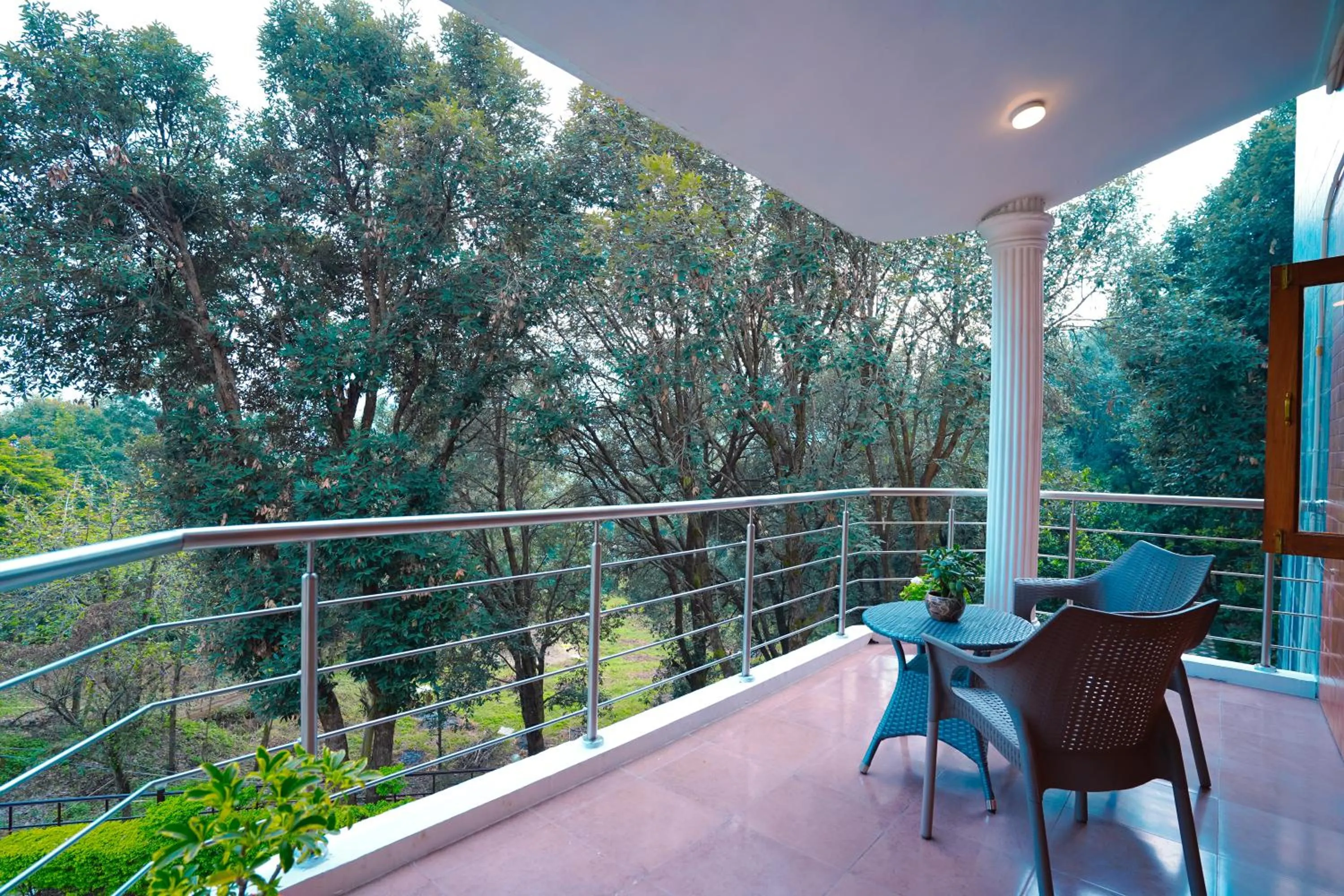 Garden view in Chirping Hills Resort,Bhimtal
