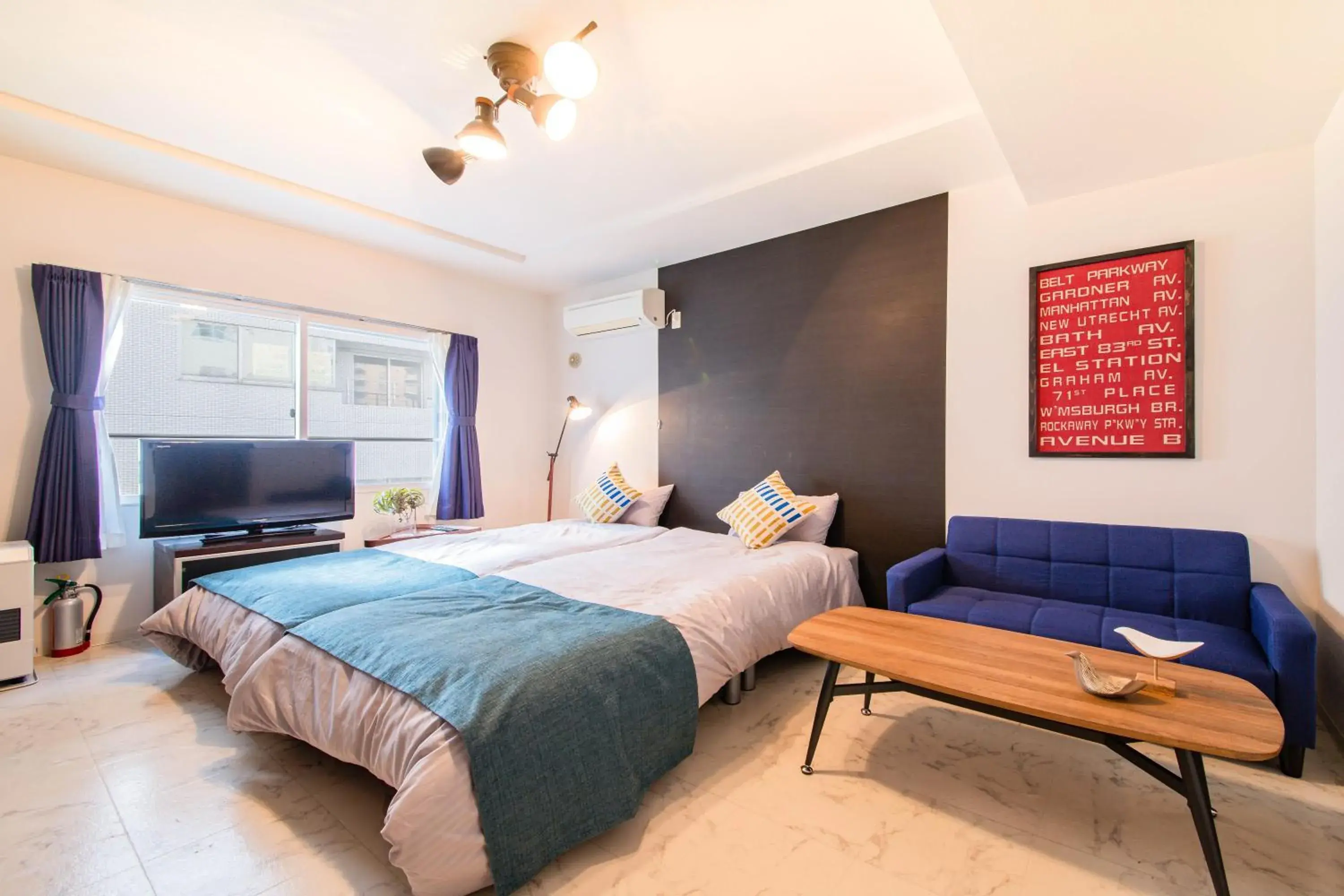 Bedroom, Bed in BLUE Bedroom, Bed in BLUE