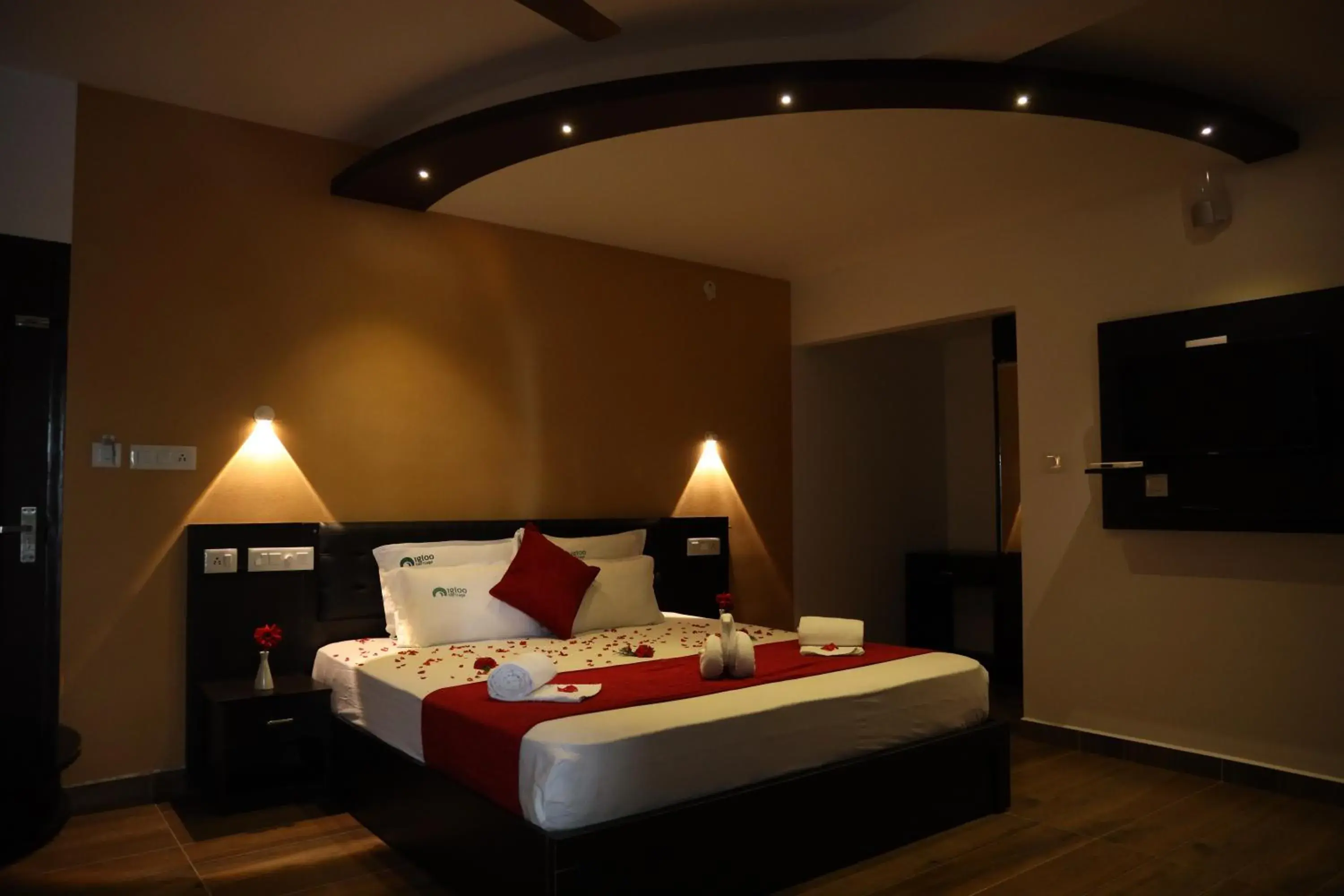 Bed in Igloo Heritage Resorts Bed in Igloo Heritage Resorts