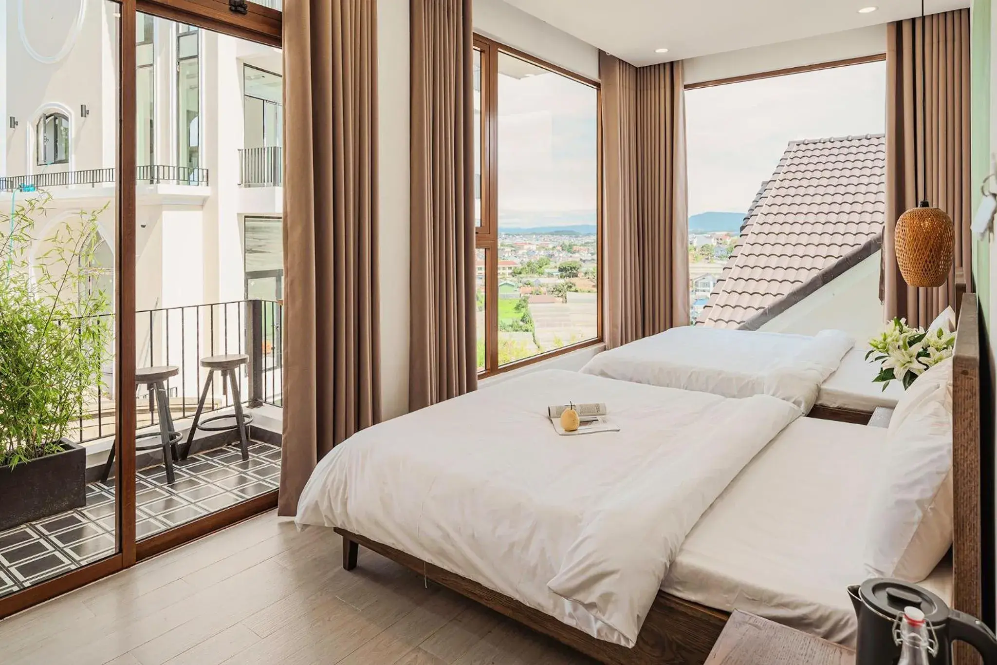 View (from property/room), Bed in Miền Sương Khói - Home & Café View (from property/room), Bed in Miền Sương Khói - Home & Café