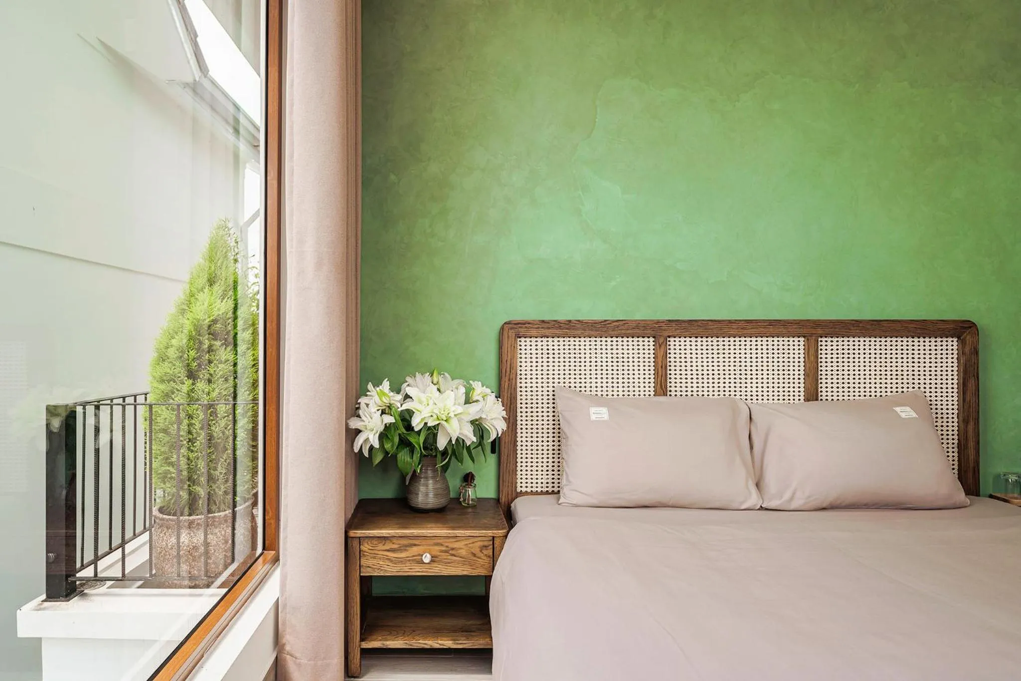 Bedroom, Bed in Miền Sương Khói - Home & Café