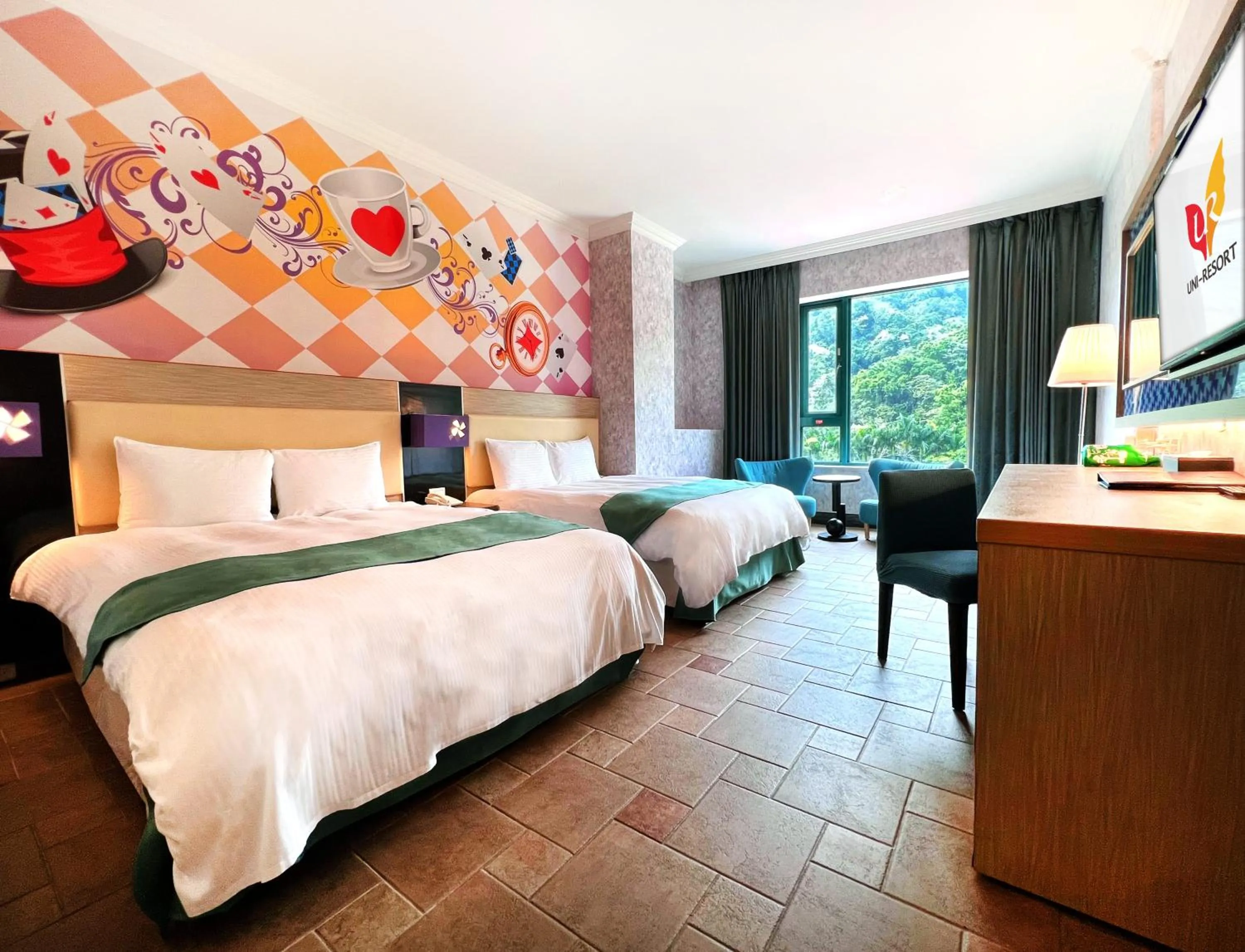 People, Bed in Uni-Resort Mawutu