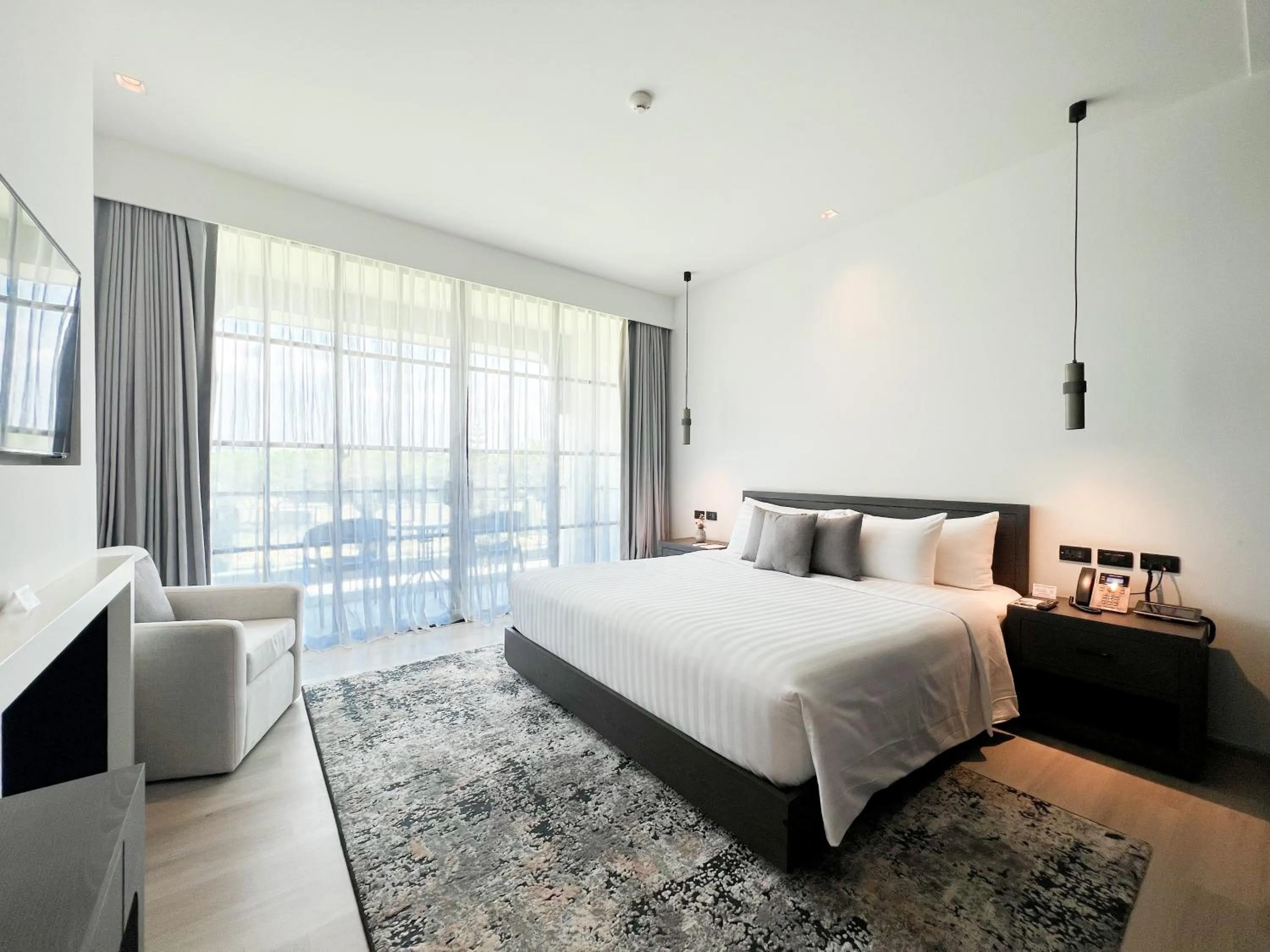 Living room, Bed in Estella Khao Yai