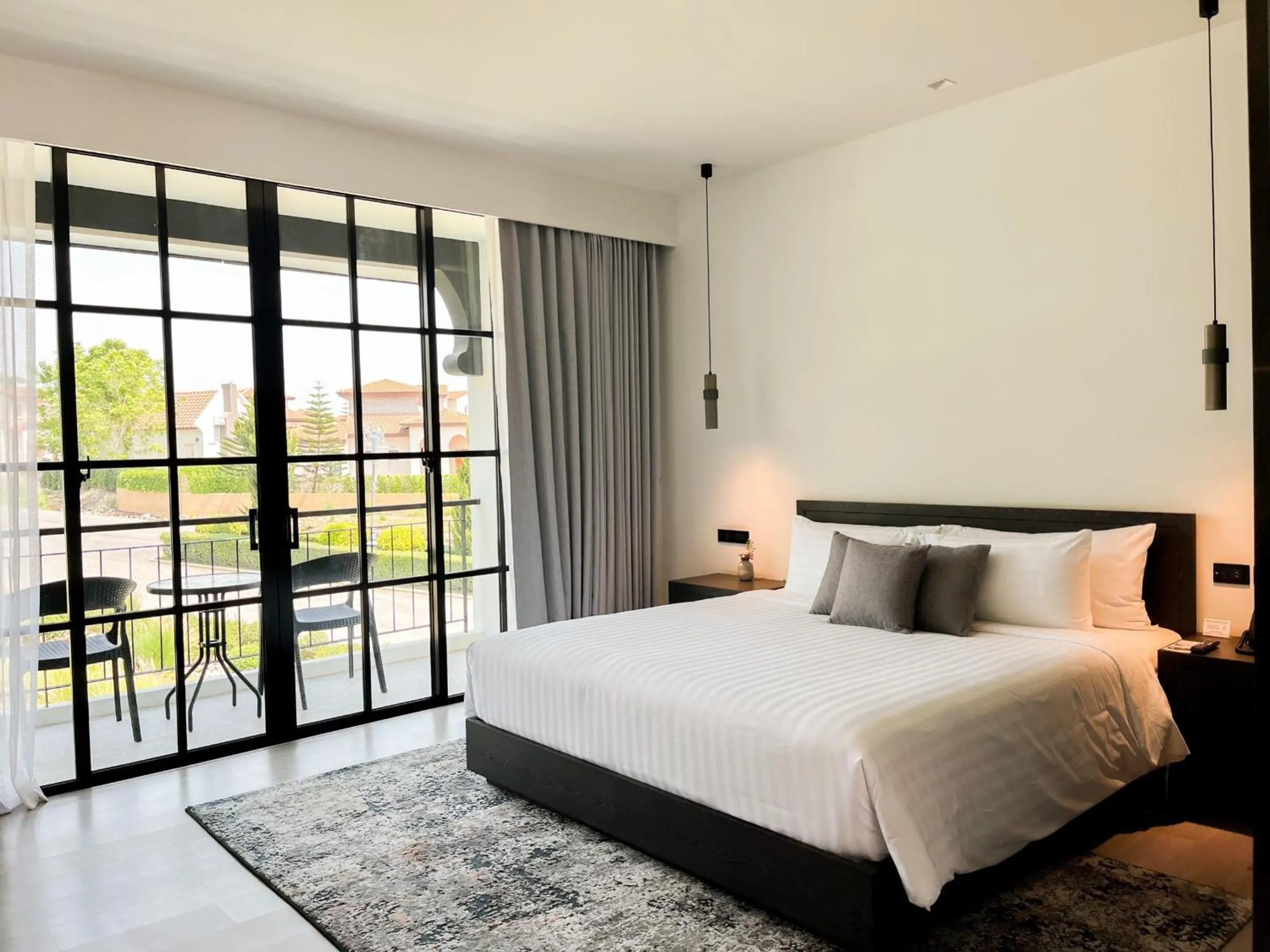 Balcony/Terrace, Bed in Estella Khao Yai