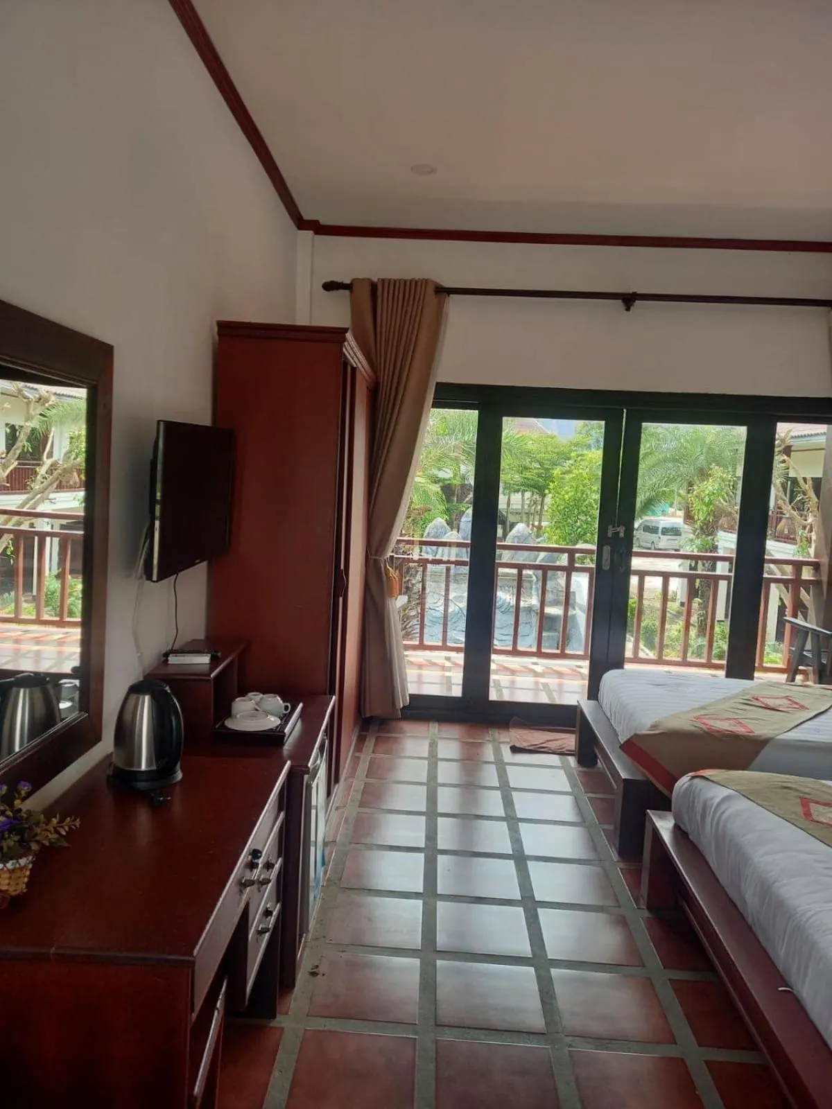 Bed in Vang Vieng Savanh Sunset View Resort