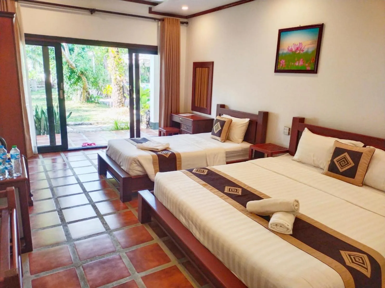 Bed in Vang Vieng Savanh Sunset View Resort