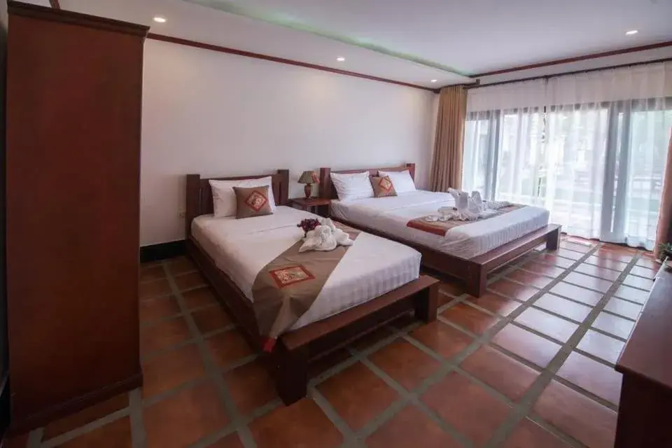 Bed in Vang Vieng Savanh Sunset View Resort Bed in Vang Vieng Savanh Sunset View Resort