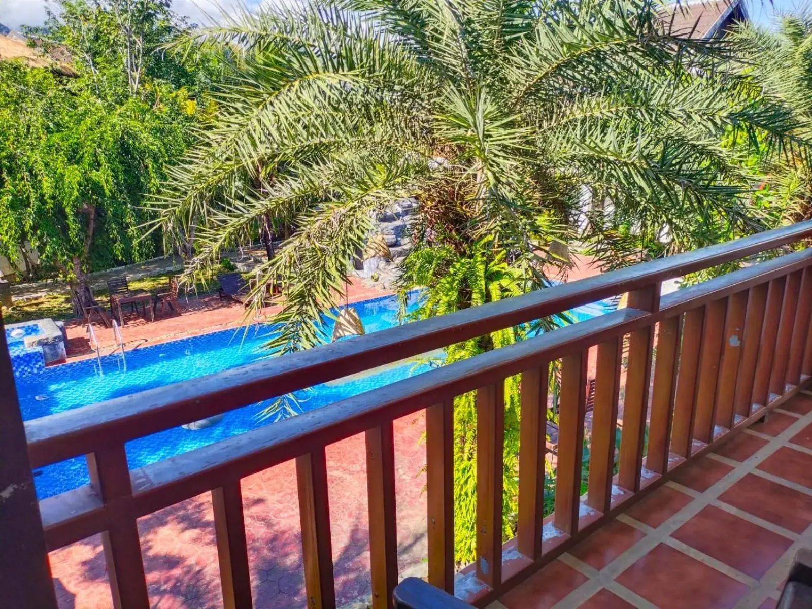 Pool view in Vang Vieng Savanh Sunset View Resort Pool view in Vang Vieng Savanh Sunset View Resort