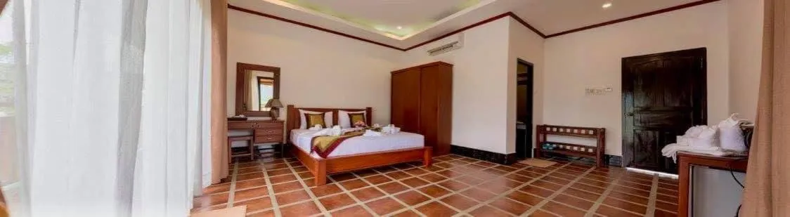 Bed in Vang Vieng Savanh Sunset View Resort