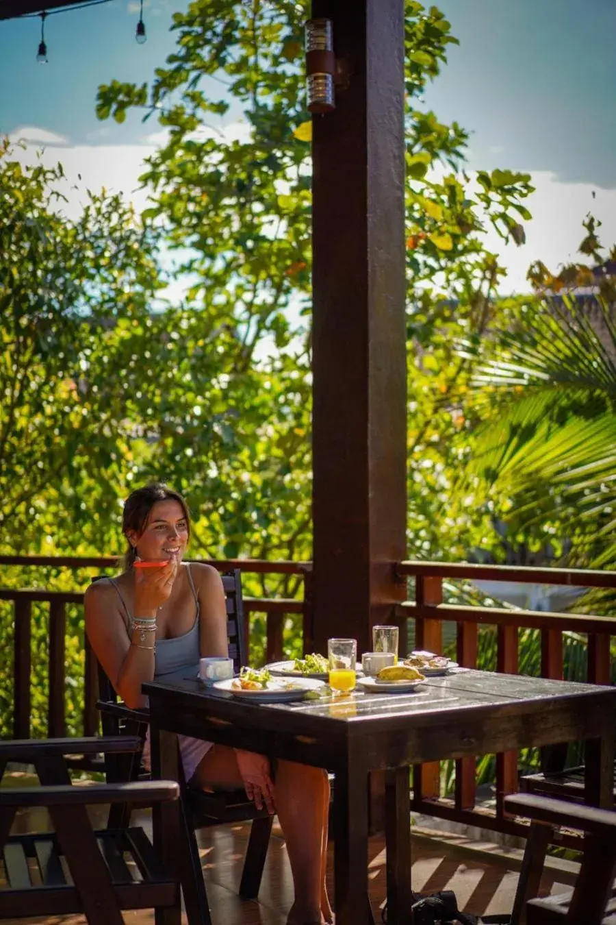 Dining area in Vang Vieng Savanh Sunset View Resort Dining area in Vang Vieng Savanh Sunset View Resort