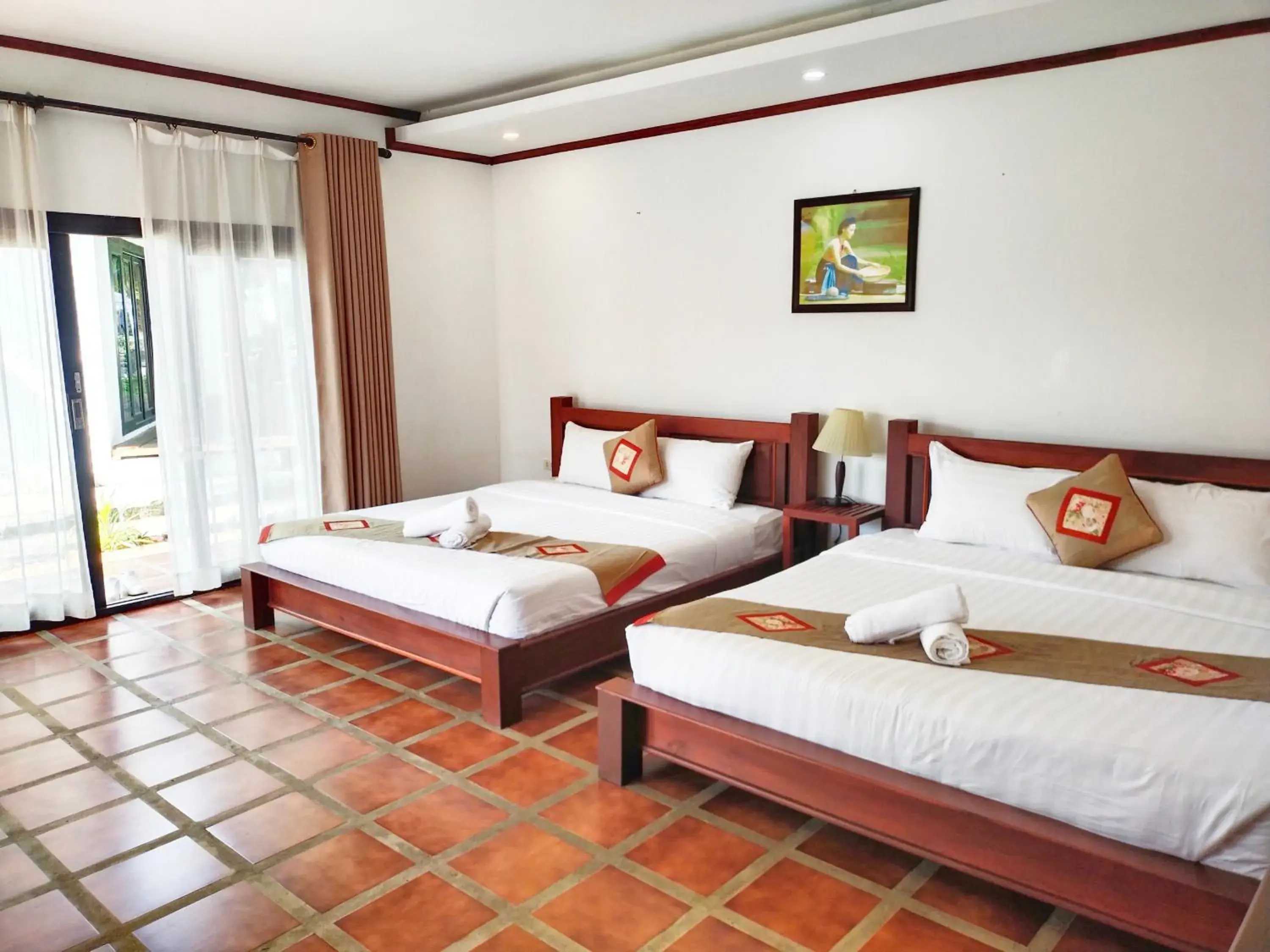 Bedroom, Bed in Vang Vieng Savanh Sunset View Resort Bedroom, Bed in Vang Vieng Savanh Sunset View Resort