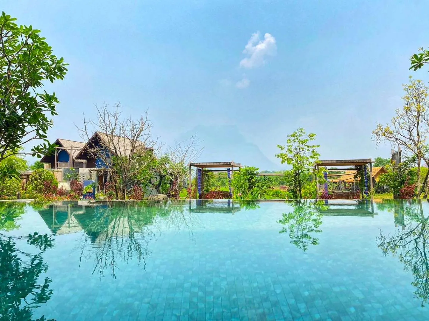 Pool view in Yatika Boutique Chiang Dao