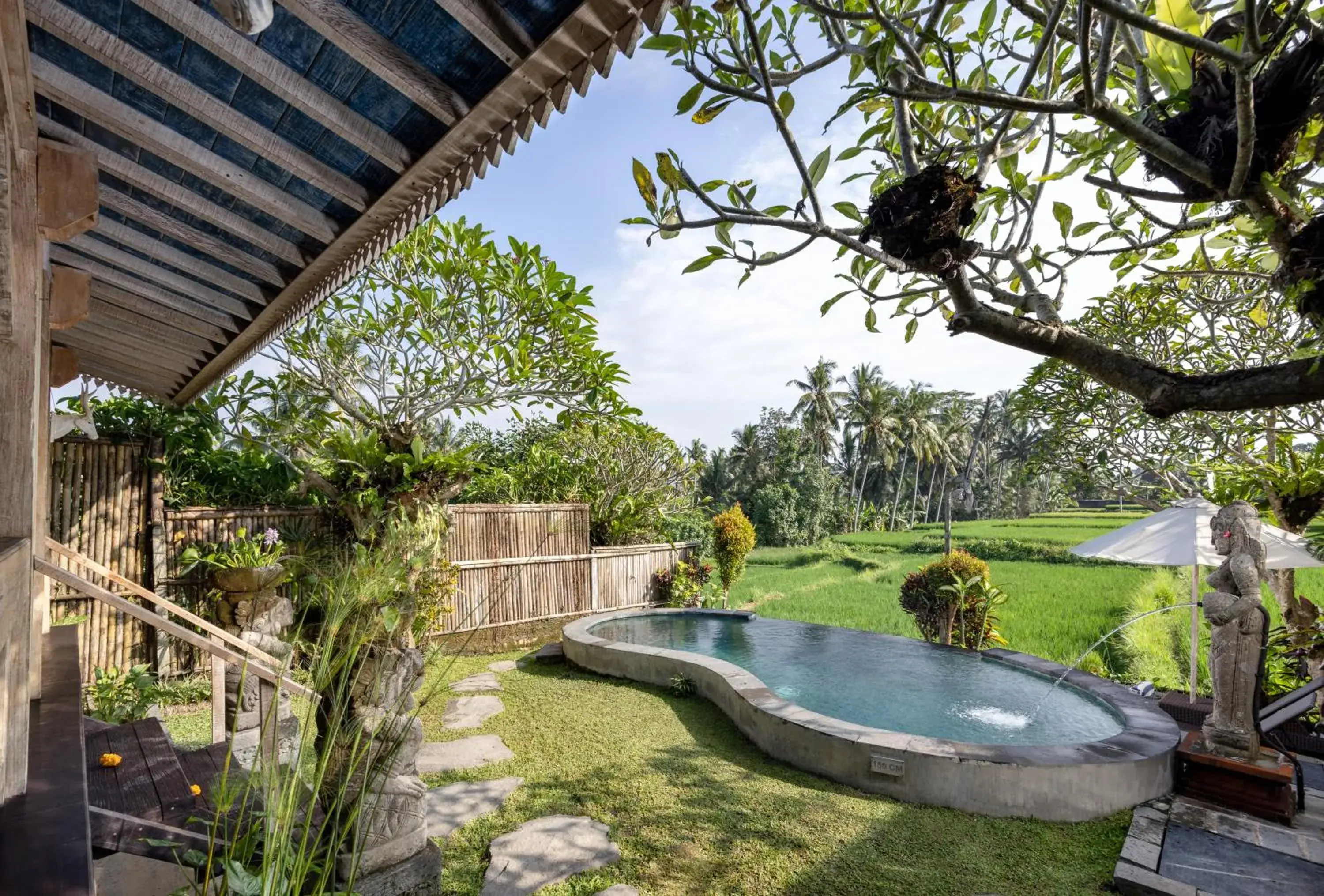 Pool view in Wooden Ganeca Villas by GenuineHost Pool view in Wooden Ganeca Villas by GenuineHost