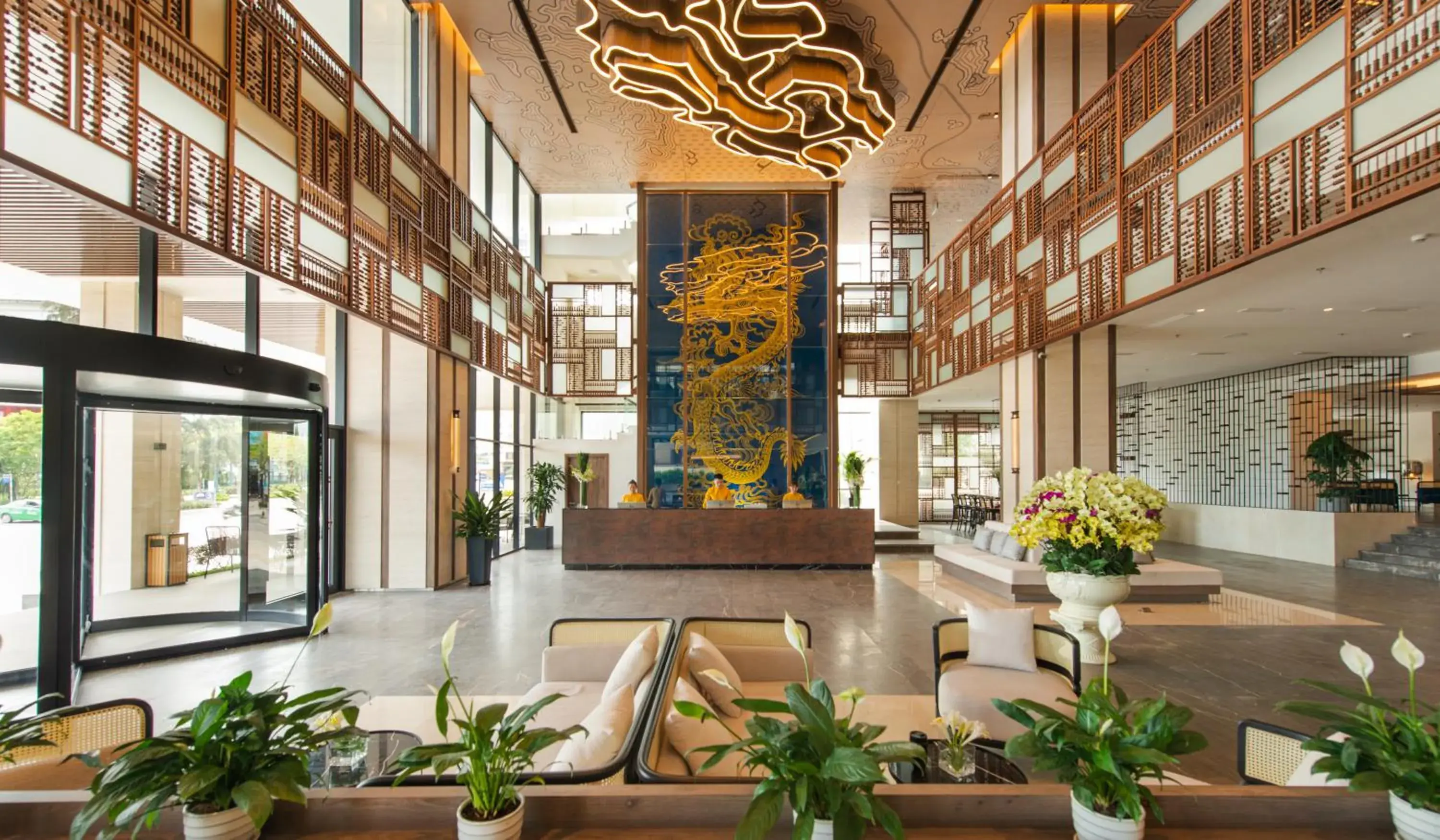 Lobby or reception in Hotel Soleil Ha Long, Trademark Collection by Wyndham Lobby or reception in Hotel Soleil Ha Long, Trademark Collection by Wyndham