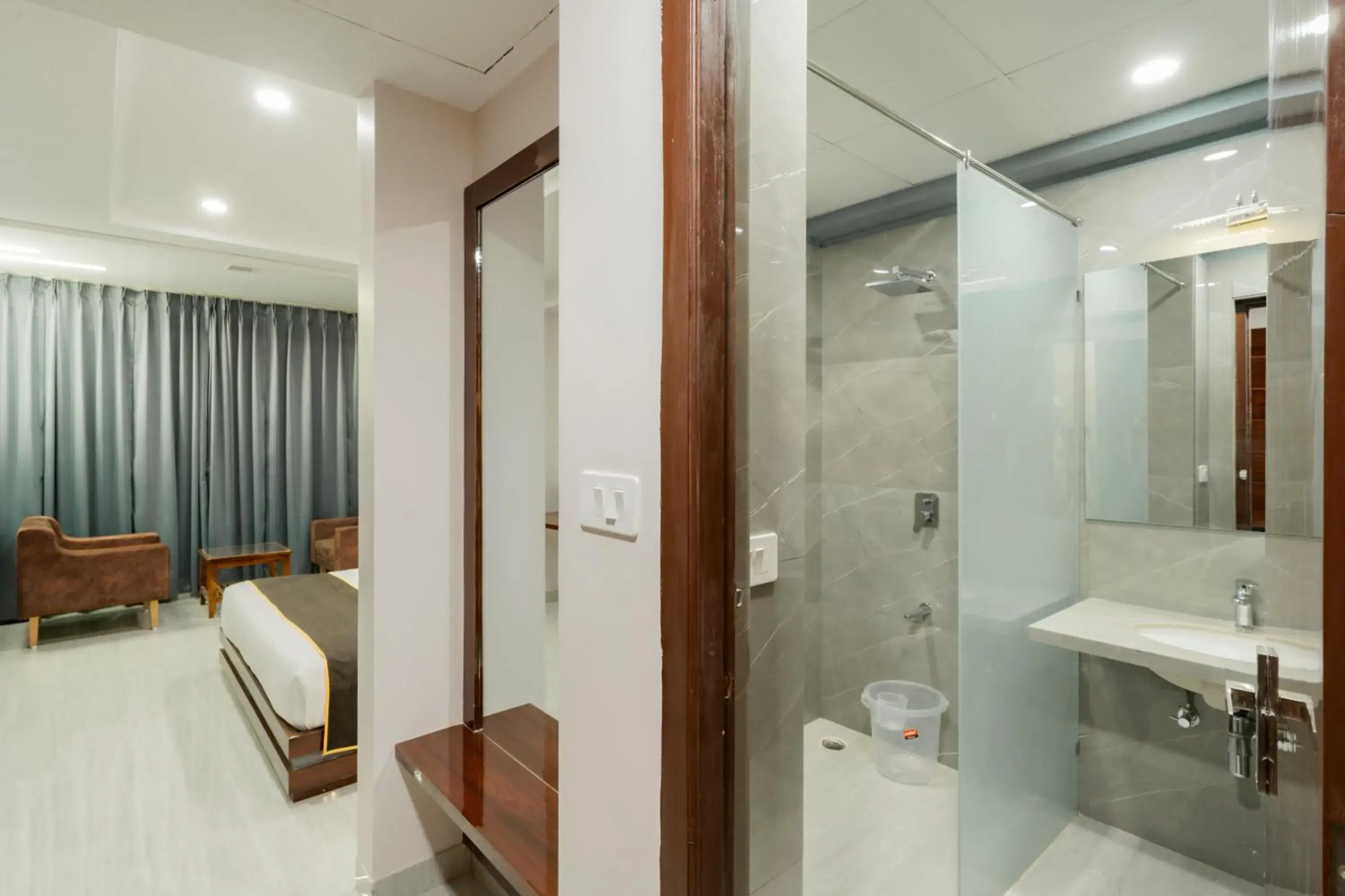 Bathroom in Bamboo Saa Mulberry Resort Pushkar Bathroom in Bamboo Saa Mulberry Resort Pushkar