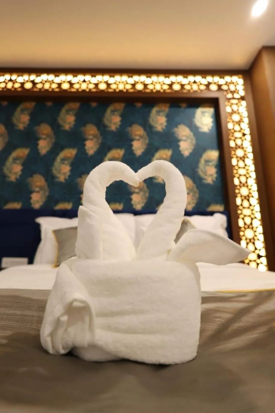 Bed in Bamboo Saa Mulberry Resort Pushkar