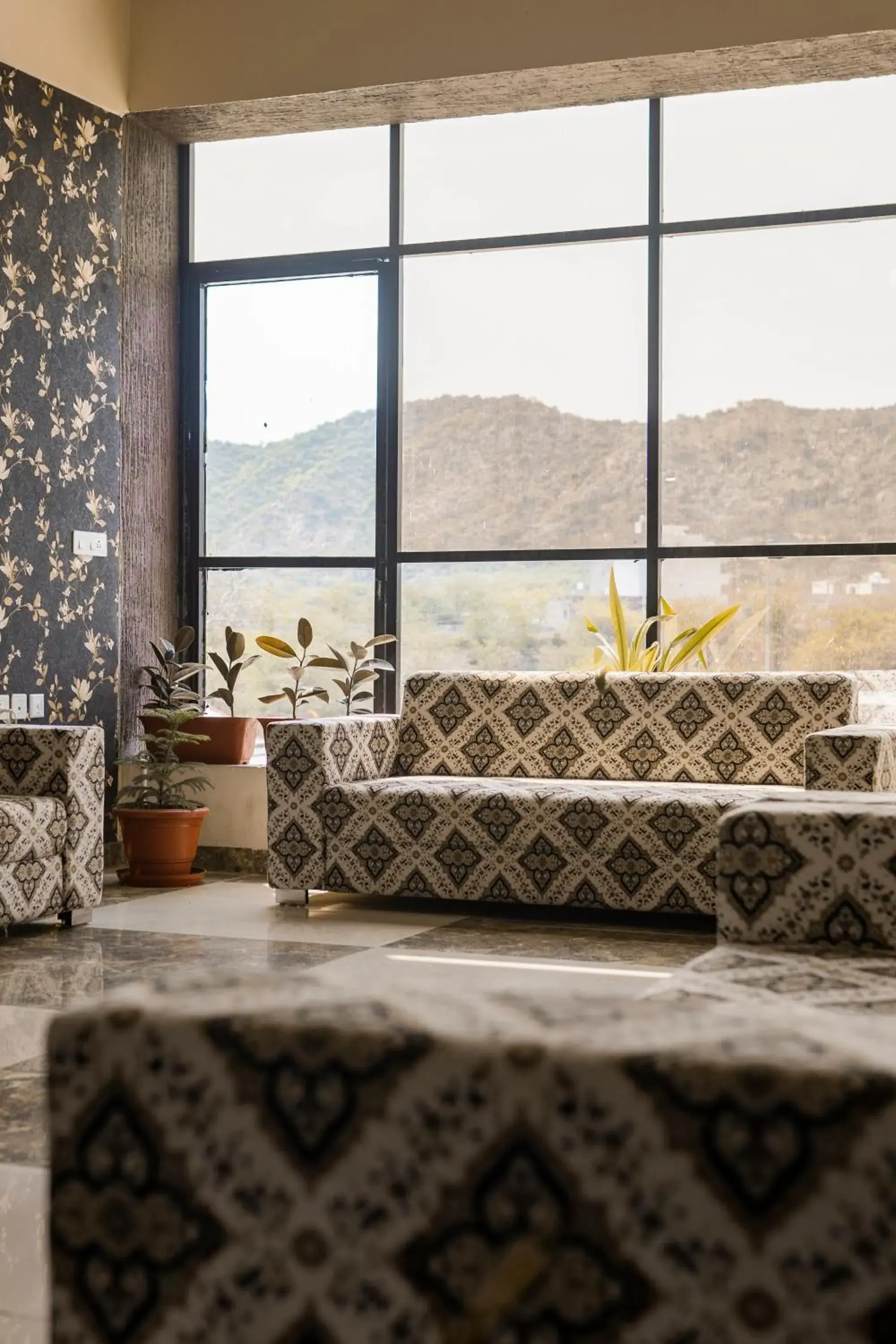 Mountain view in Bamboo Saa Mulberry Resort Pushkar Mountain view in Bamboo Saa Mulberry Resort Pushkar