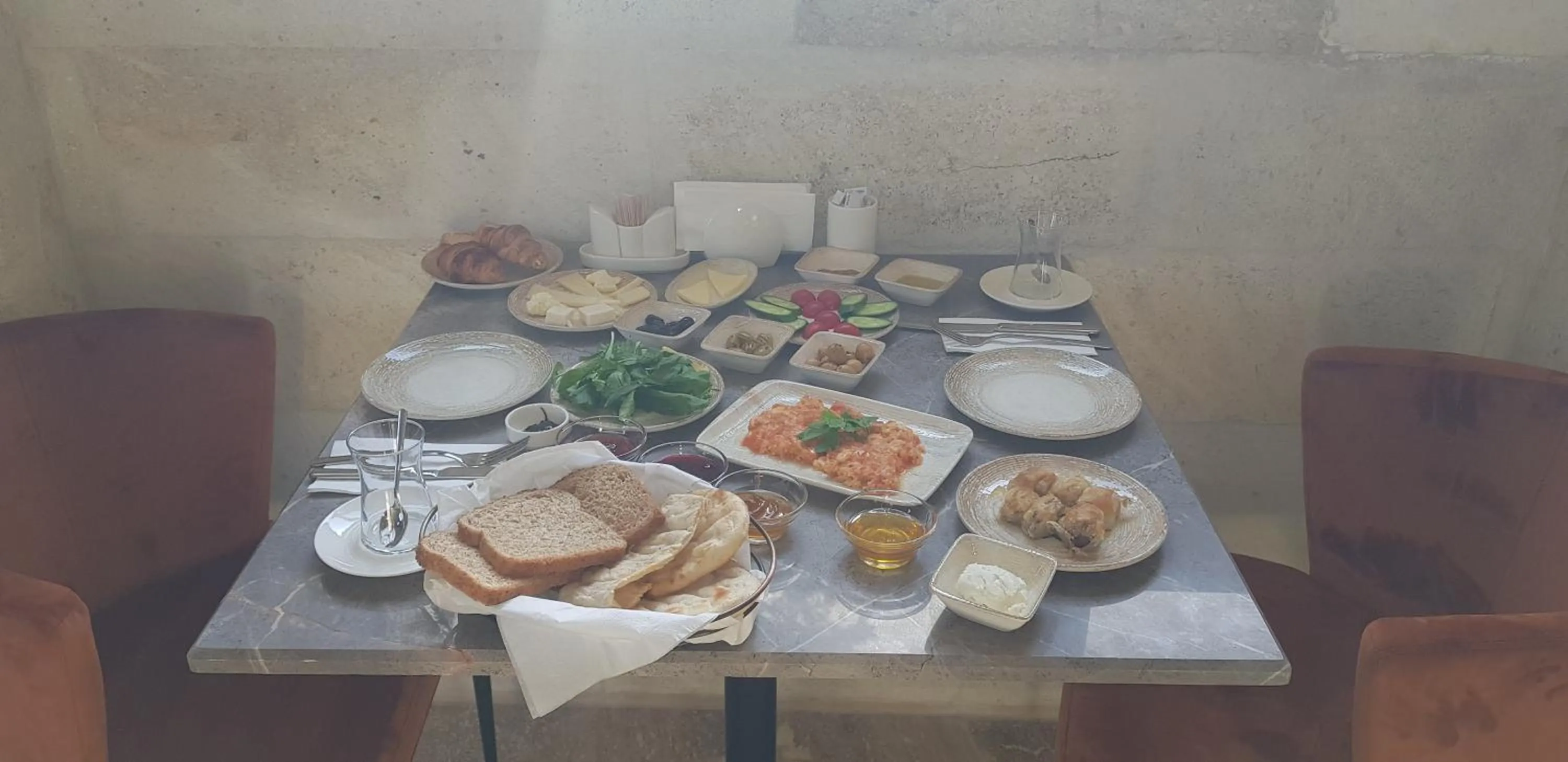 Breakfast in Evanthia Cave Suites - Special Class