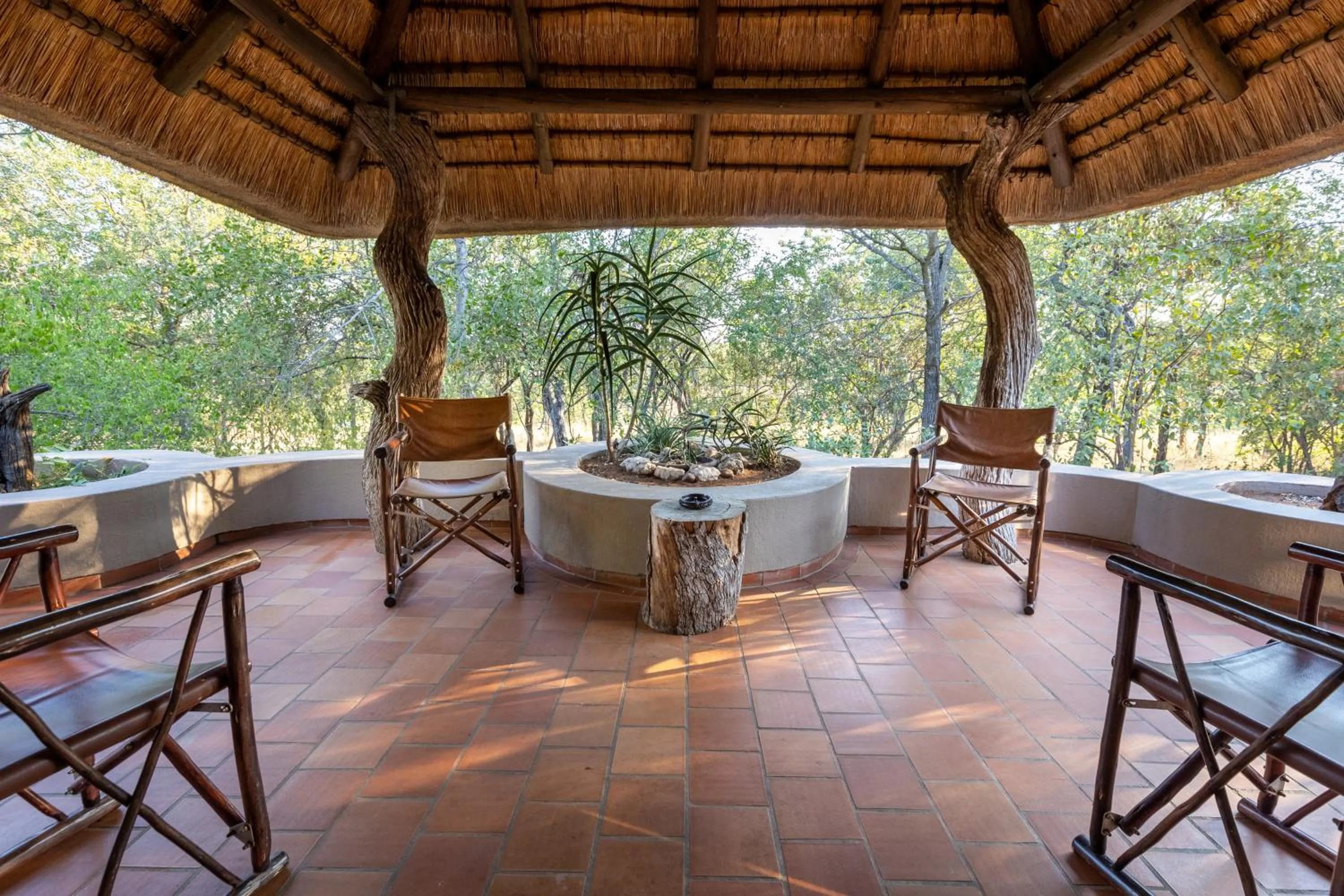 Patio in MILIMA Big 5 Safari Lodge