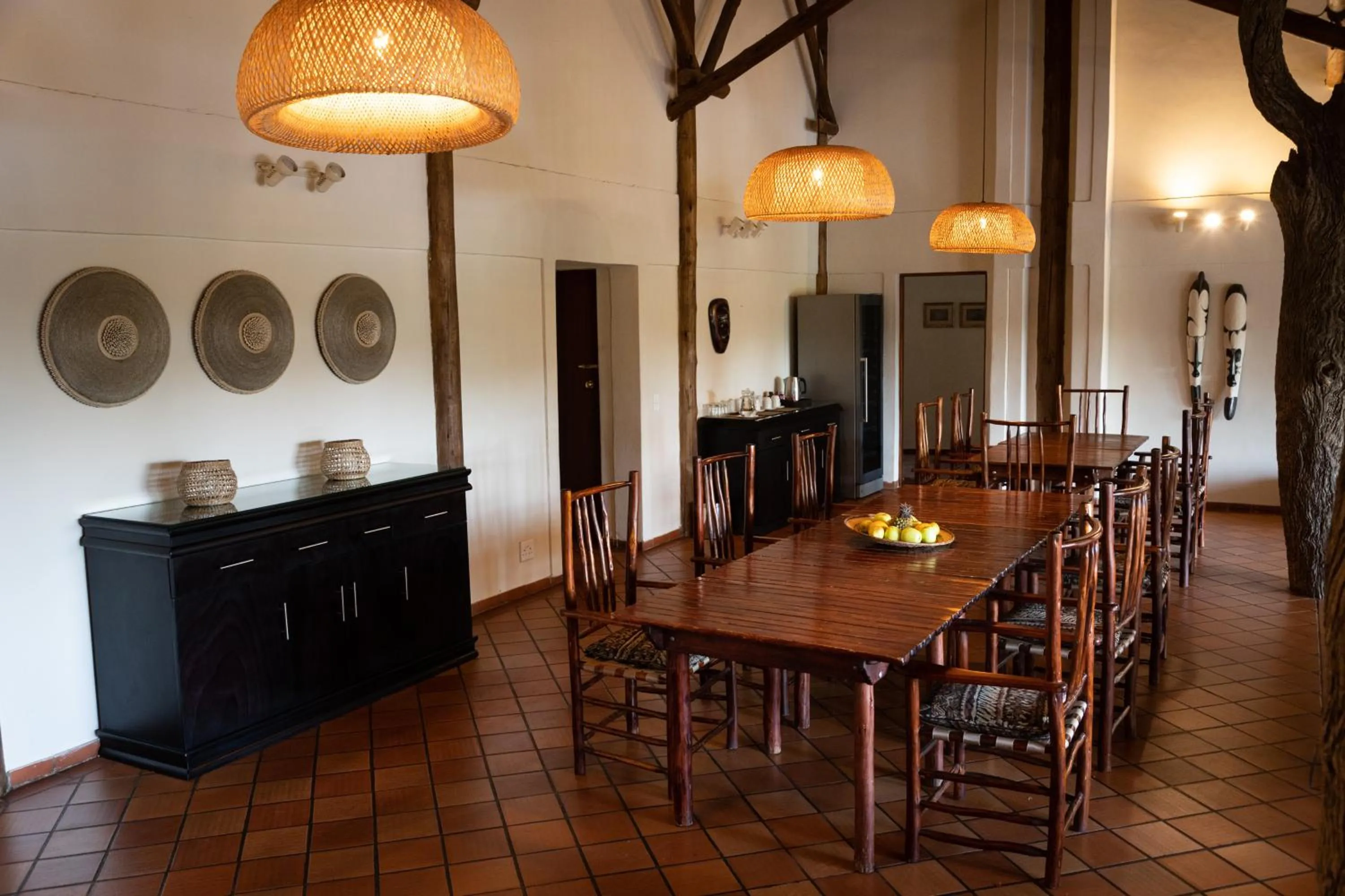 Seating area in MILIMA Big 5 Safari Lodge