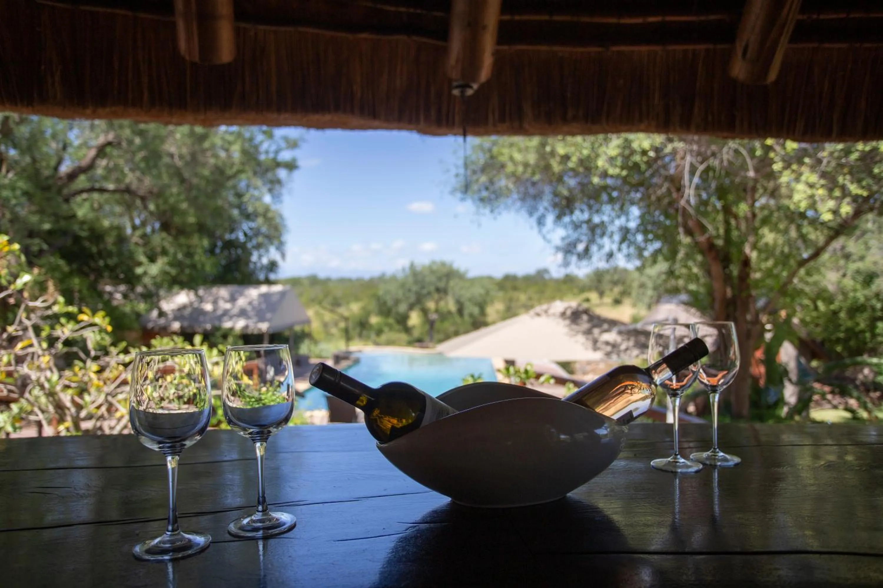 Patio in MILIMA Big 5 Safari Lodge