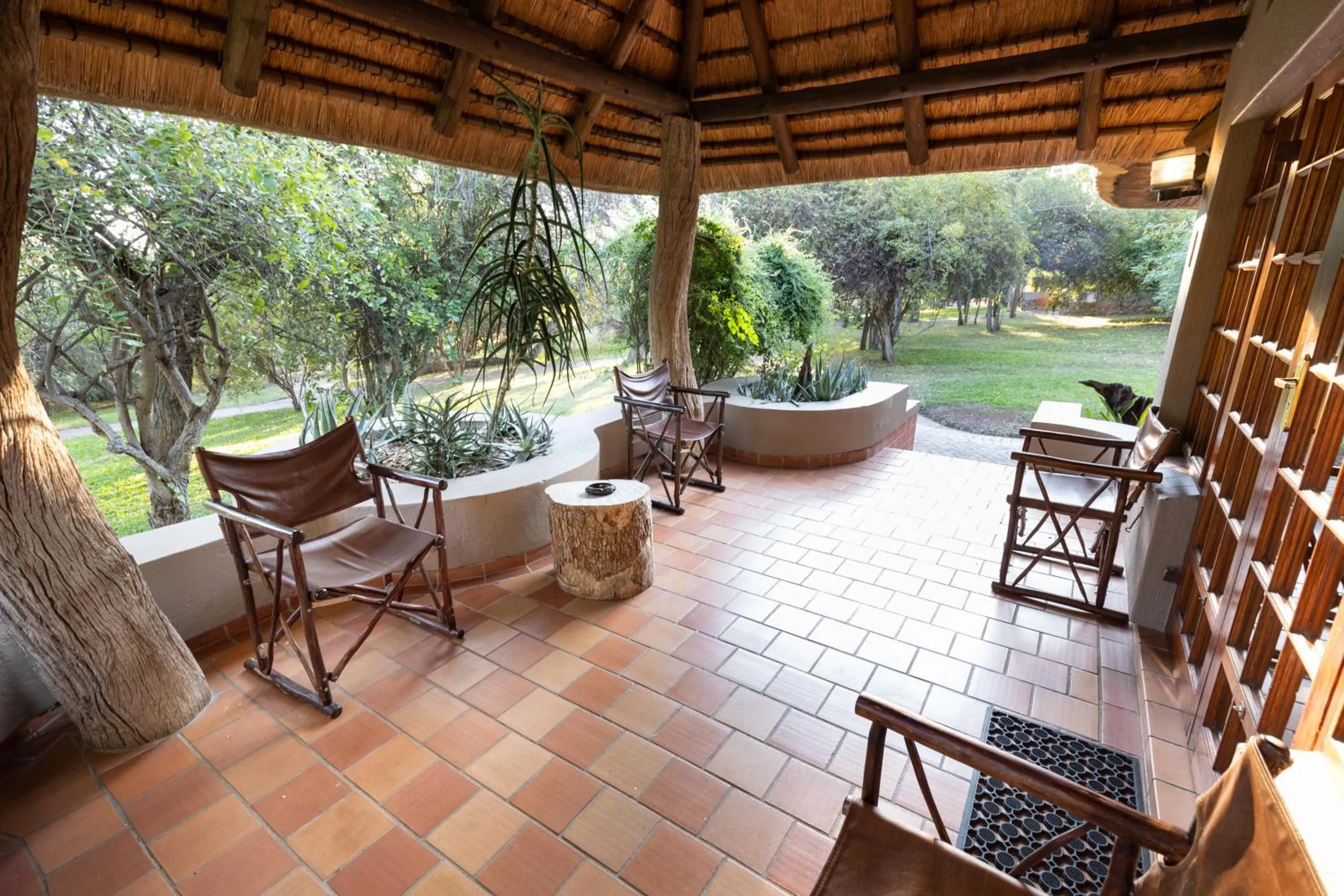 Patio in MILIMA Big 5 Safari Lodge