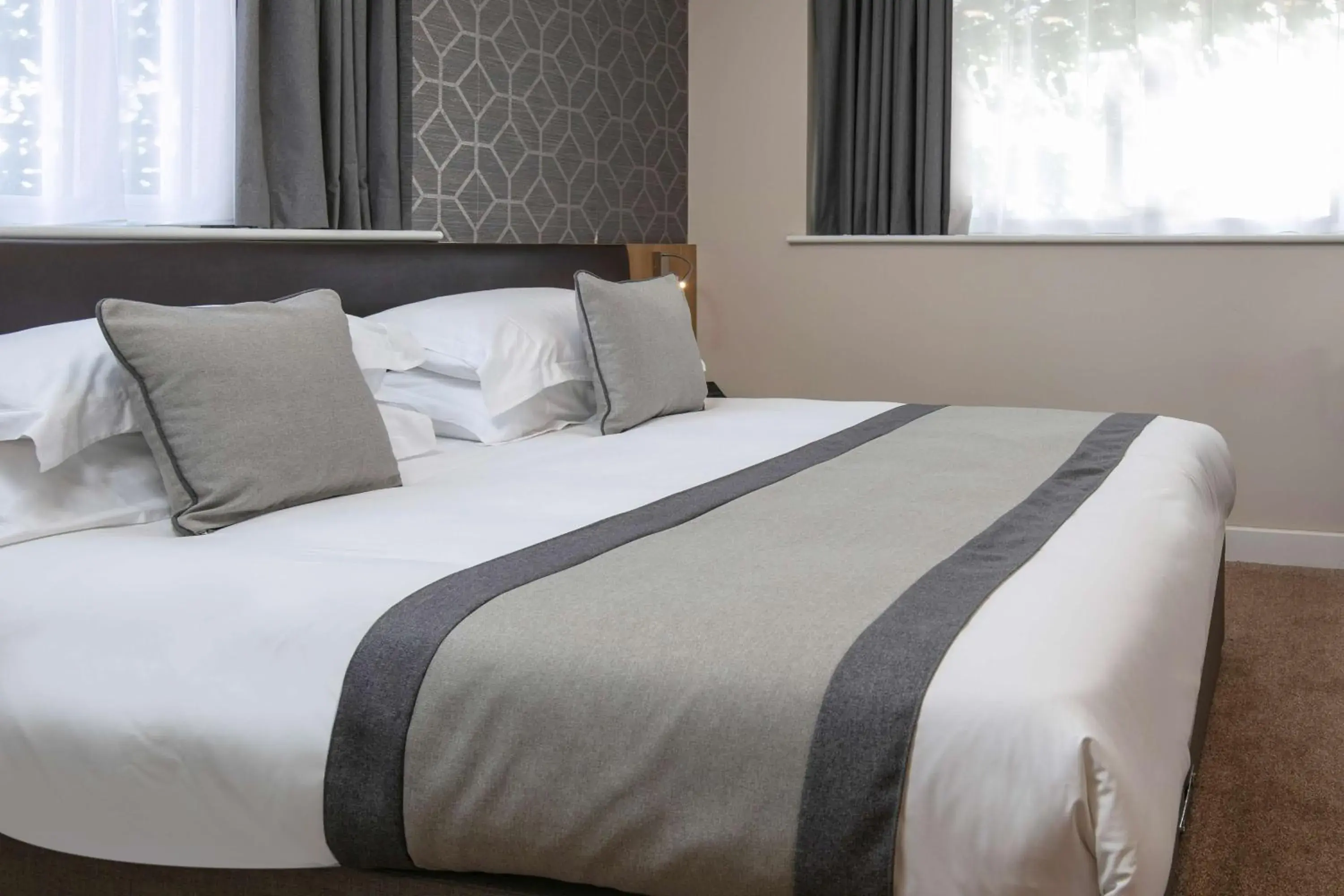 Bedroom, Bed in Best Western Northfields Ealing Hotel Bedroom, Bed in Best Western Northfields Ealing Hotel