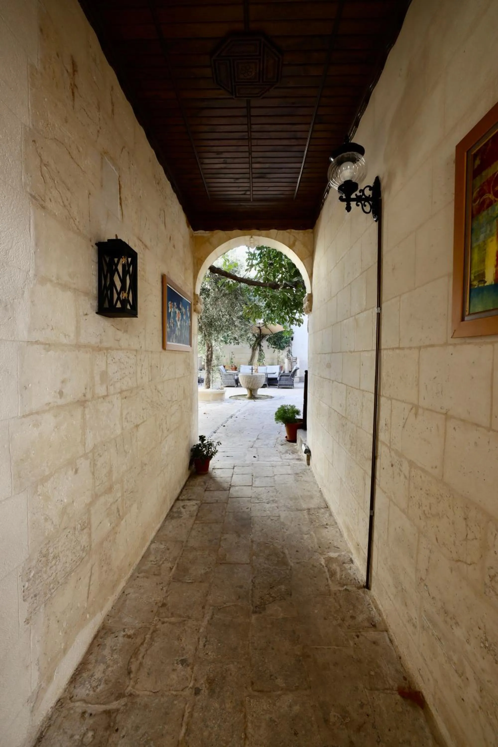 Inner courtyard view in Kaliruha Hotel