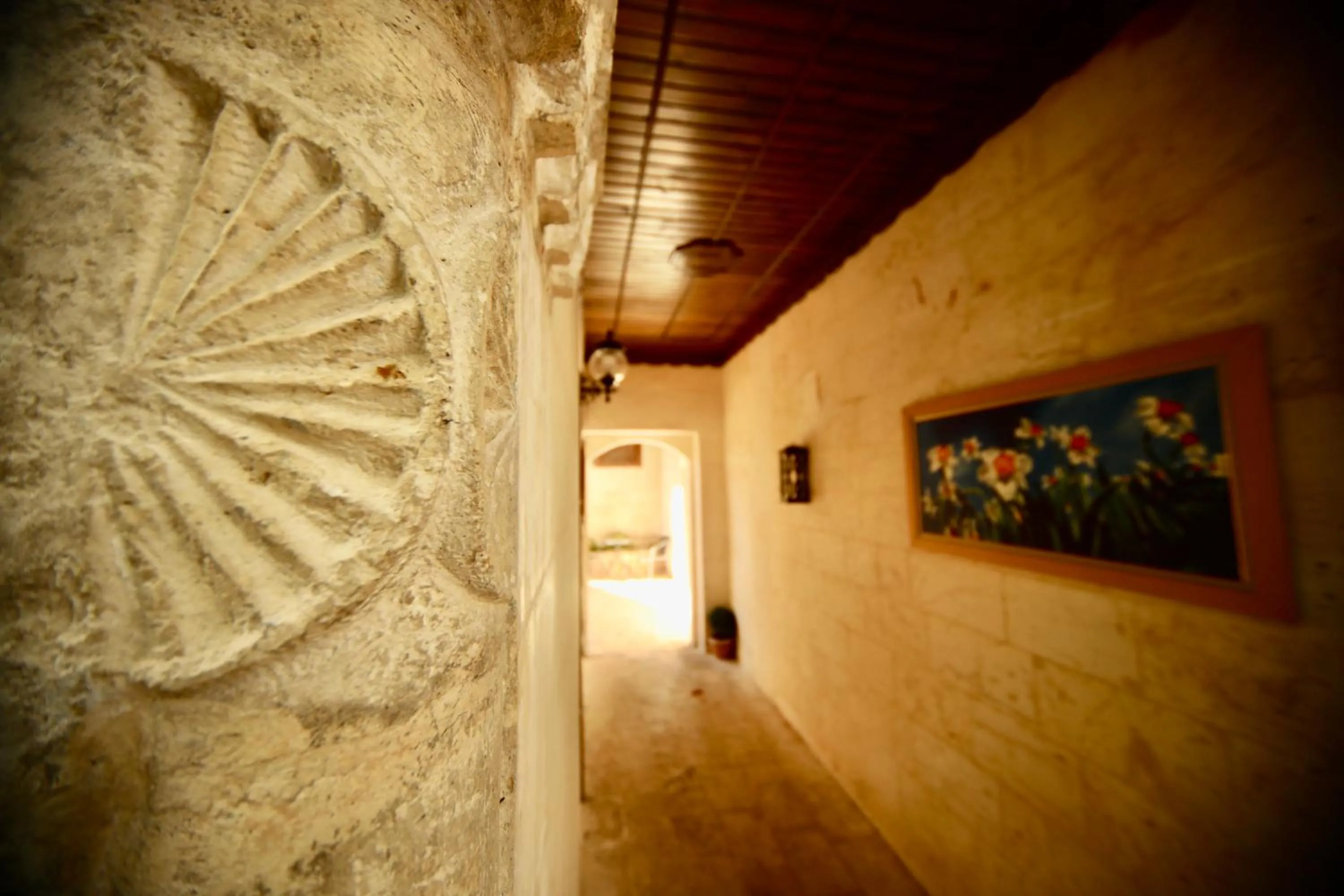 Inner courtyard view in Kaliruha Hotel