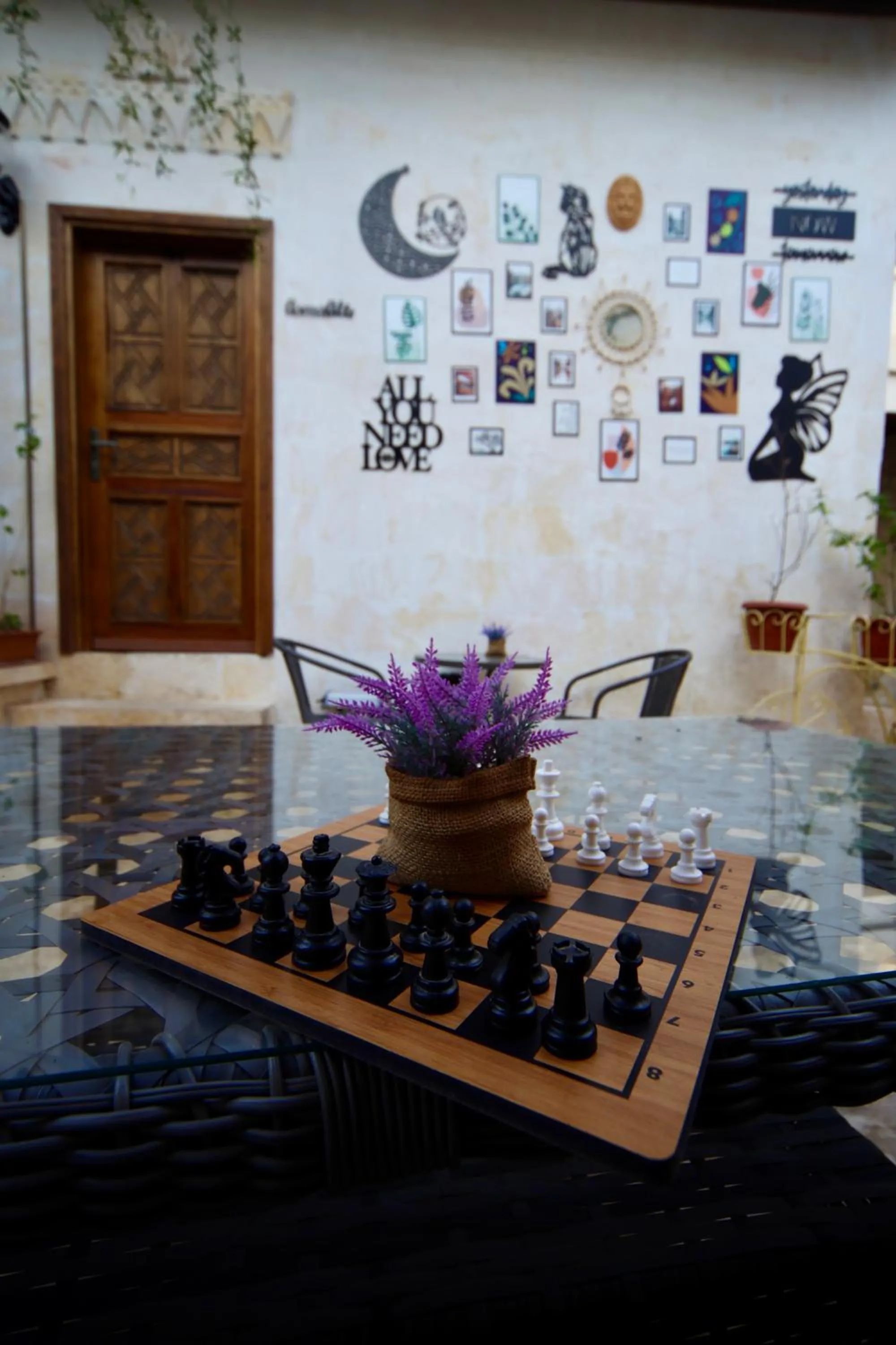 Inner courtyard view in Kaliruha Hotel