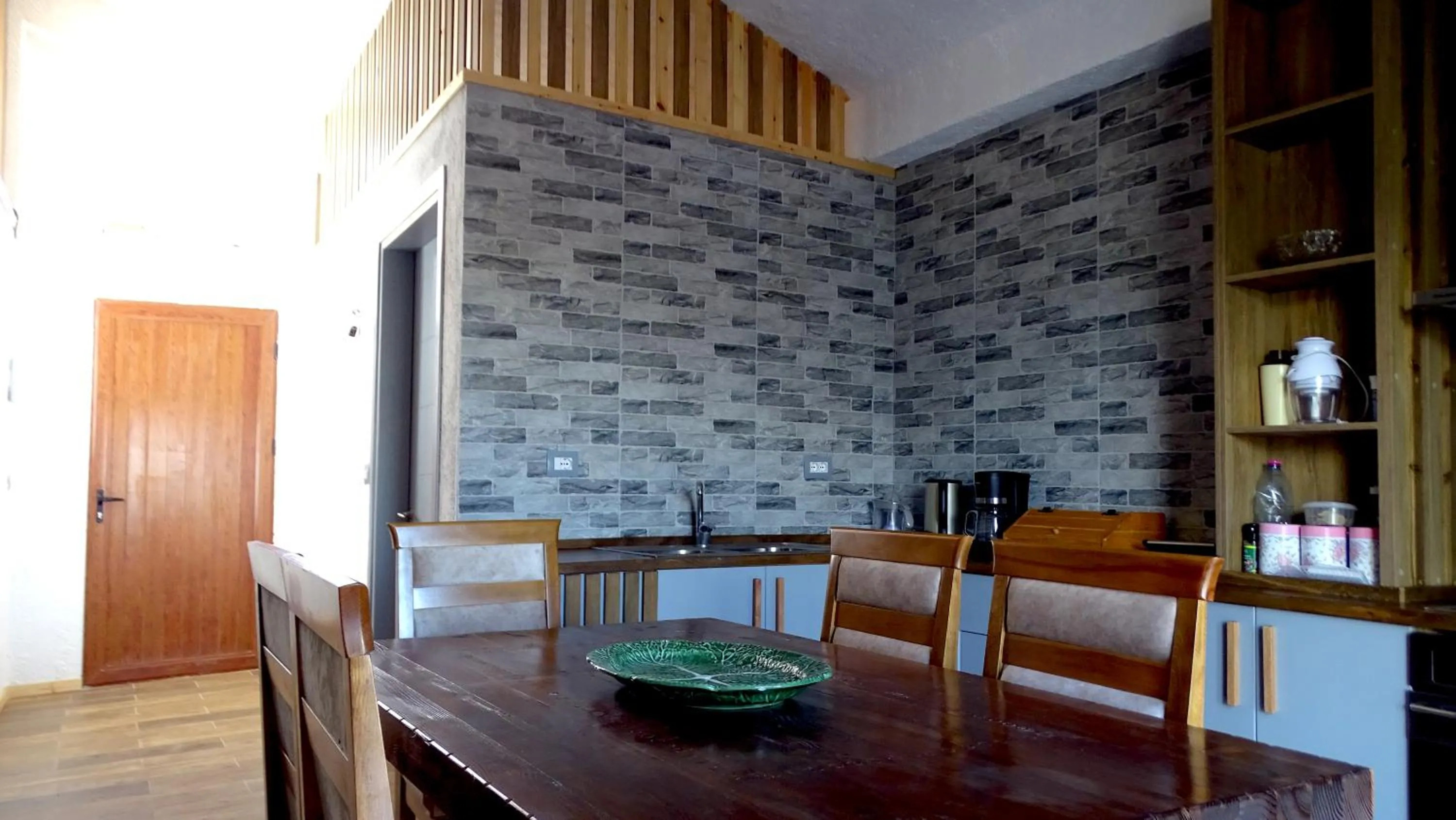 Kitchen or kitchenette in Limni Resort