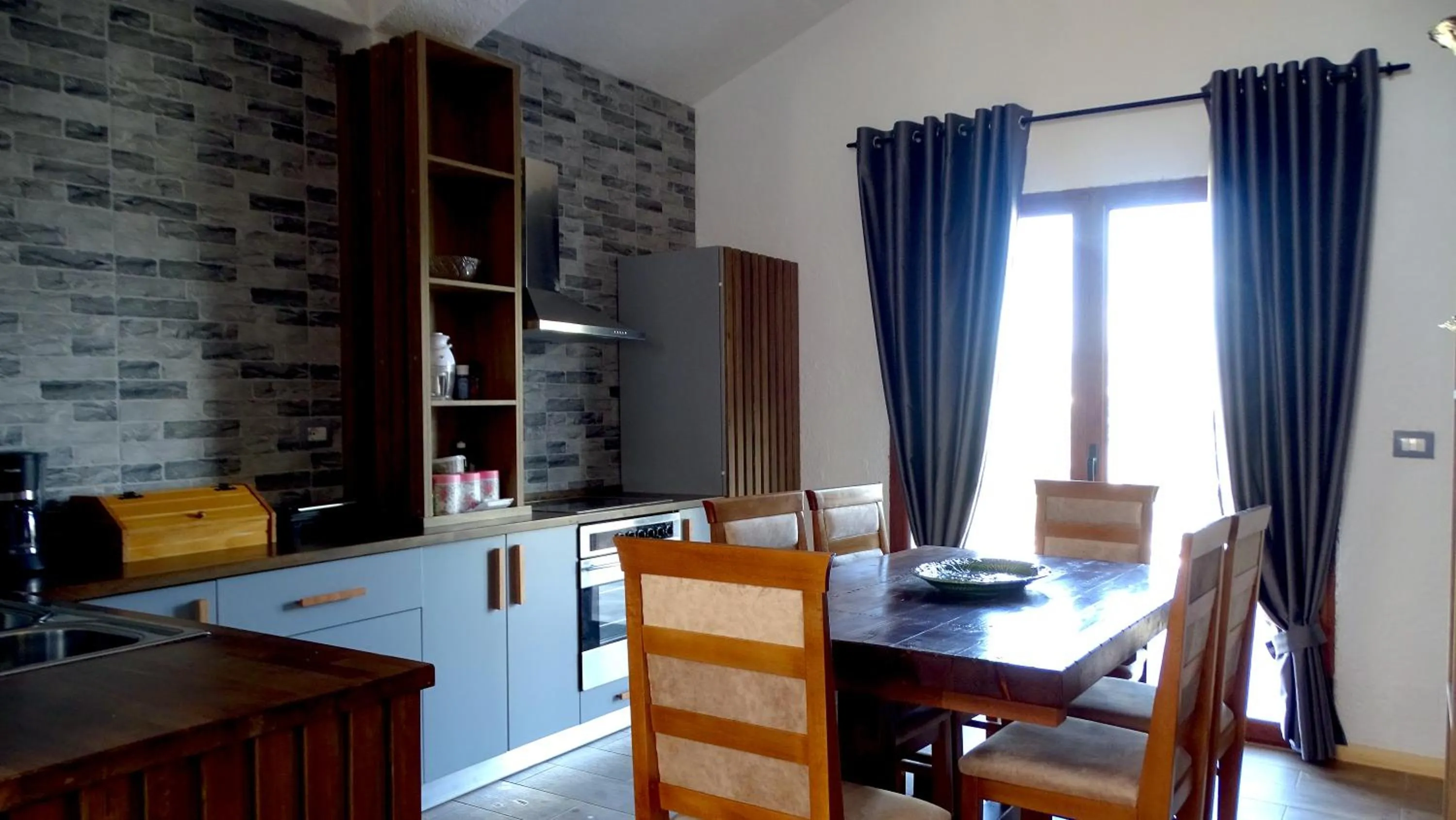 Kitchen or kitchenette in Limni Resort