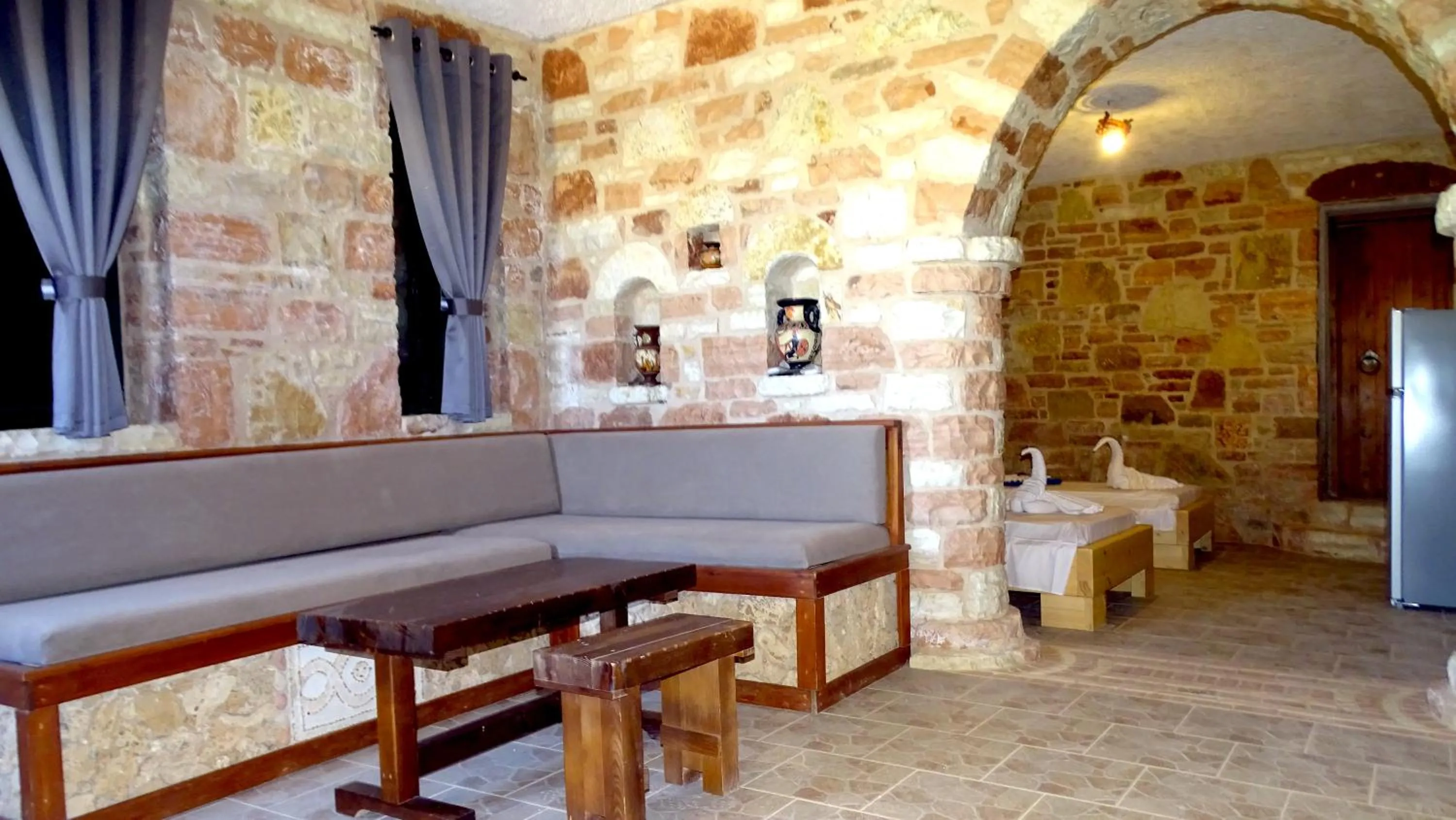 Seating area in Limni Resort