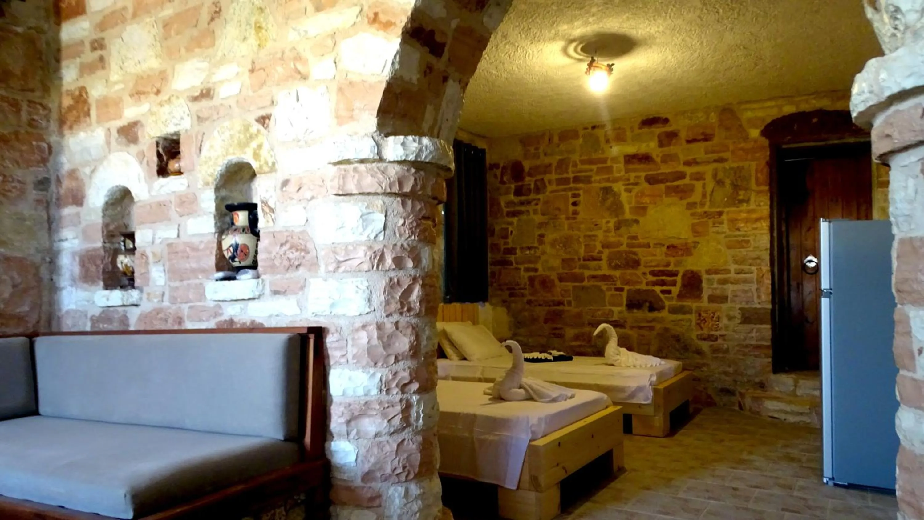 Seating area in Limni Resort