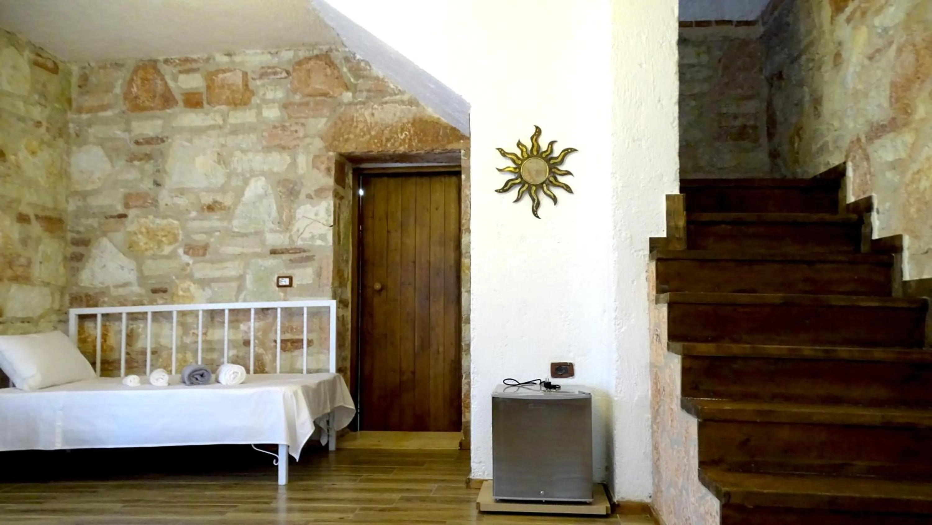 Living room, Bed in Limni Resort