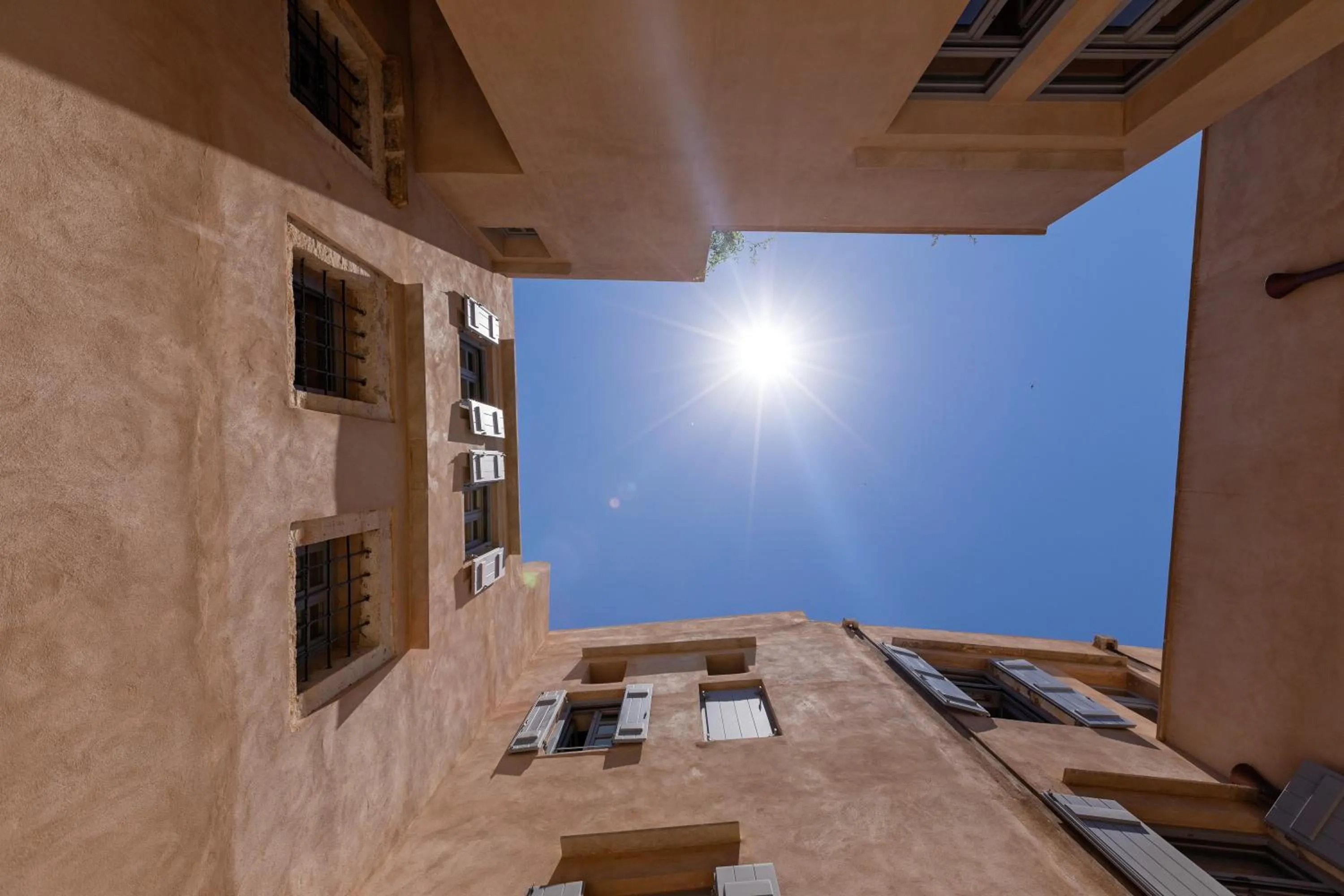 Inner courtyard view in AZADE Chania